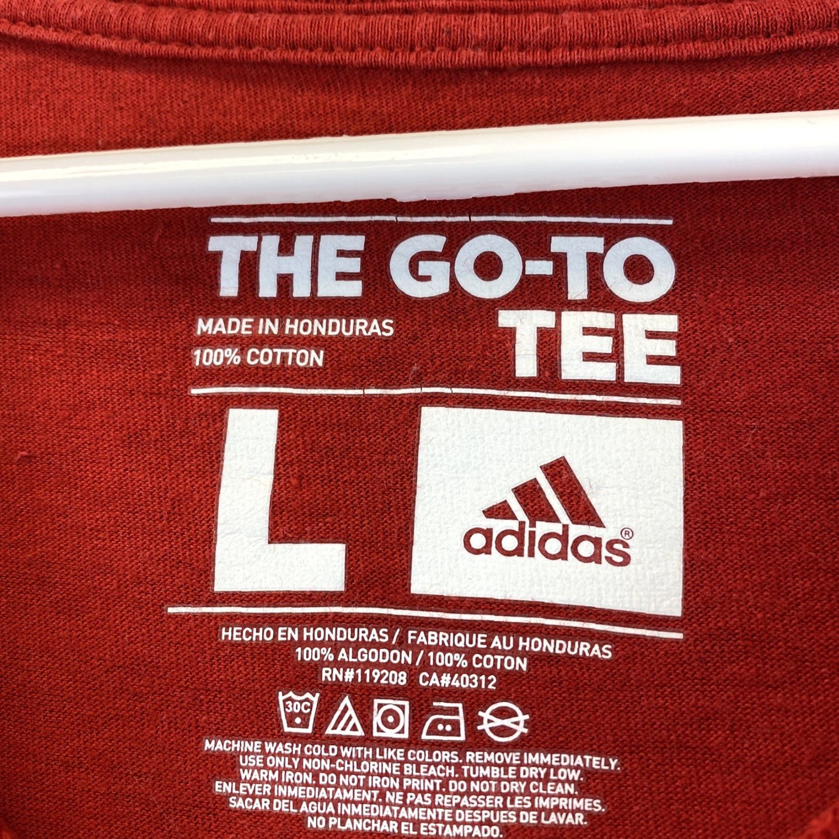 Adidas Adidas Go-To Tee T-Shirt Red L Mens Logo Graphic Athletic Shirt Large Size US L / EU 52-54 / 3 - 3 Thumbnail