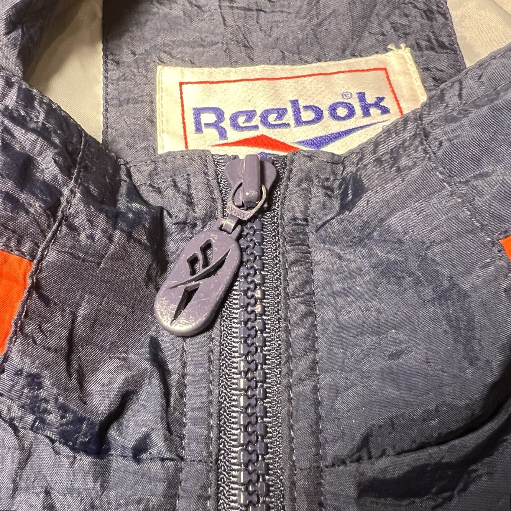 Reebok VINTAGE Reebok Windbreaker Jacket Men XL Blue 90s Logo Nylon Summer Spring Fall Sports Size US XL / EU 56 / 4 - 4 Thumbnail