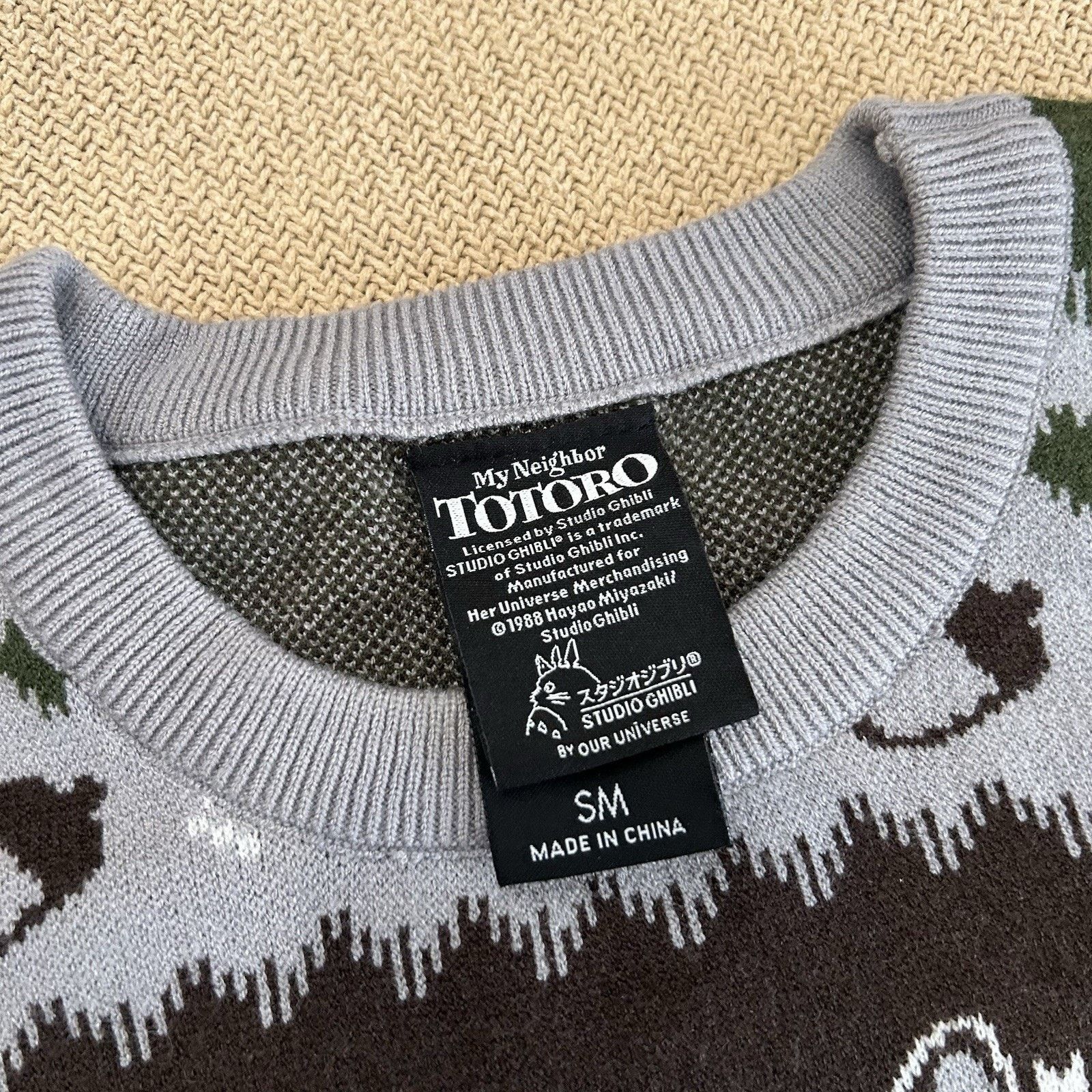 Other My Neighbor Totoro Studio Ghibli Box Lunch Fair Isle Sweater Size US S / EU 44-46 / 1 - 3 Thumbnail