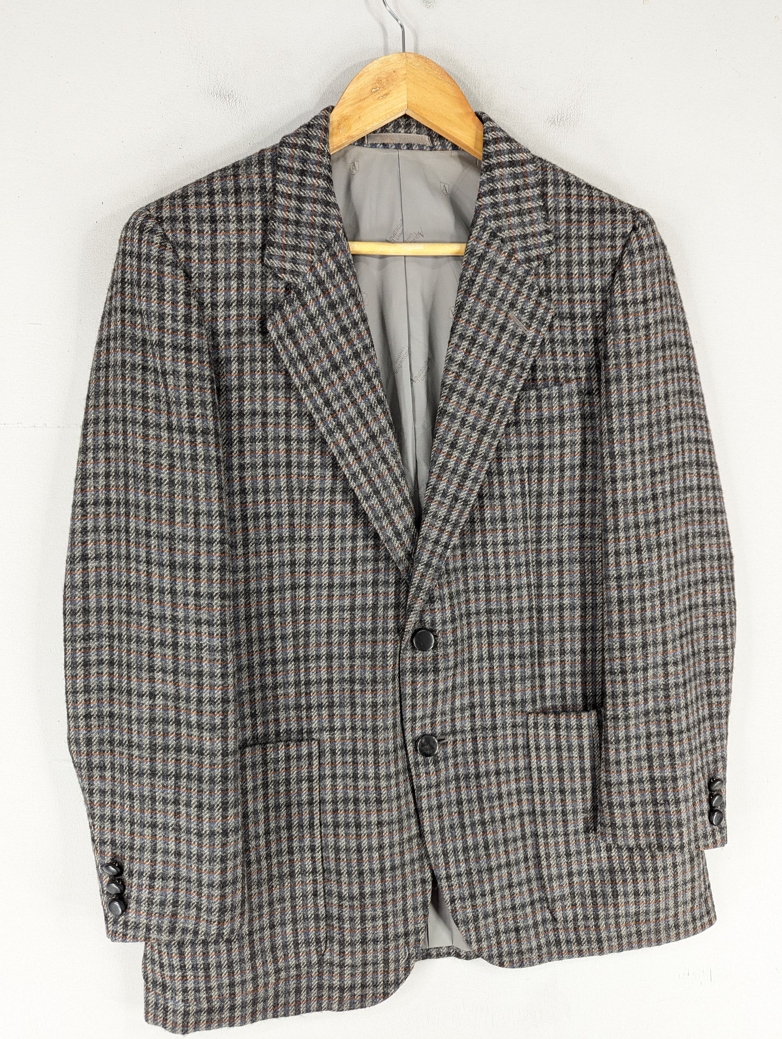 Aquascutum Vintage Aquascutum Houndstooth Wool Blazer Style Jacket Size US XS / EU 42 / 0 - 3 Thumbnail
