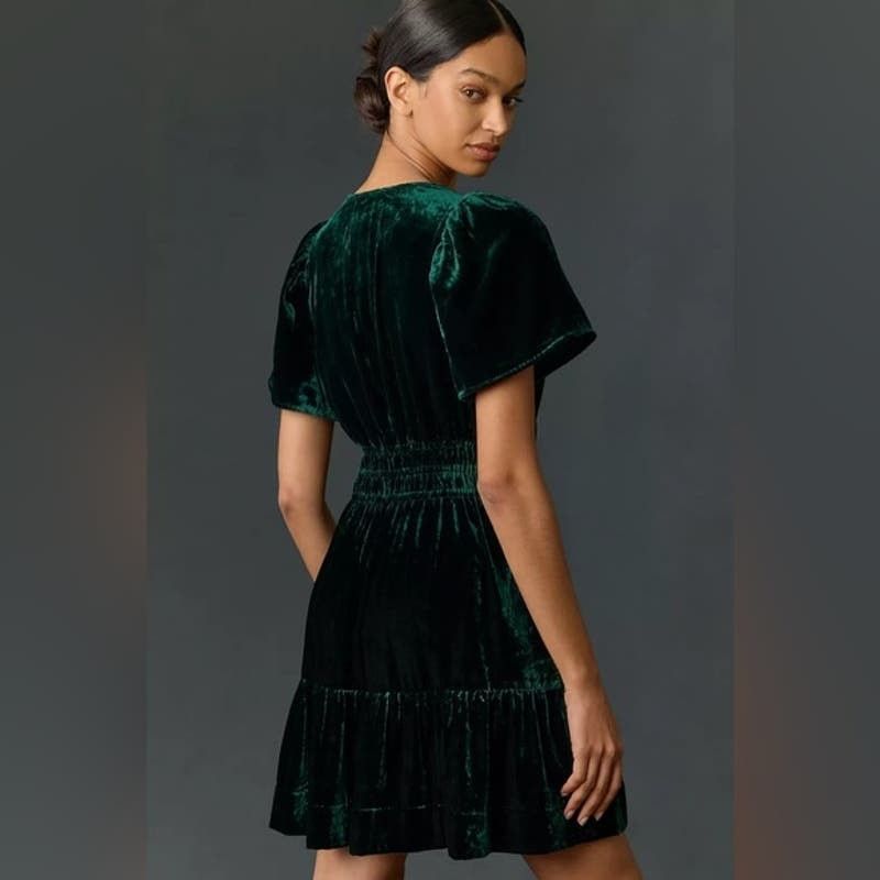 Anthropologie New Anthropologie The Somerset Mini Dress: Velvet $168 XXS Size XXS / US 00 / IT 34 - 3 Thumbnail