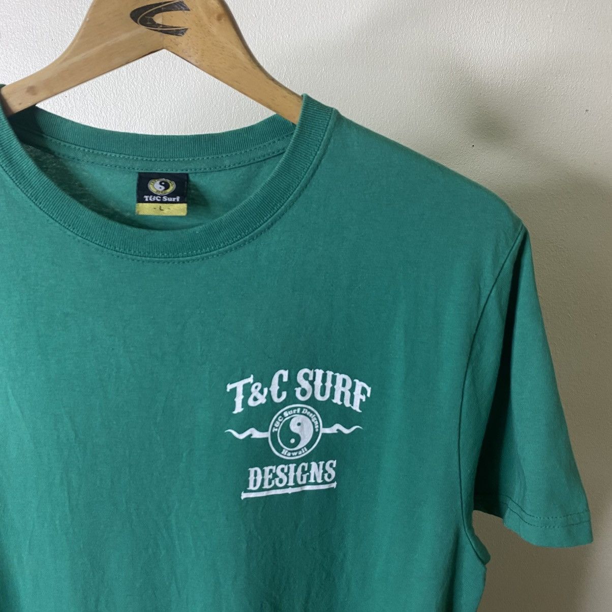 Vintage Y2K T&C Surf Affliction Design Surfing T Shirt Size US L / EU 52-54 / 3 - 8 Thumbnail