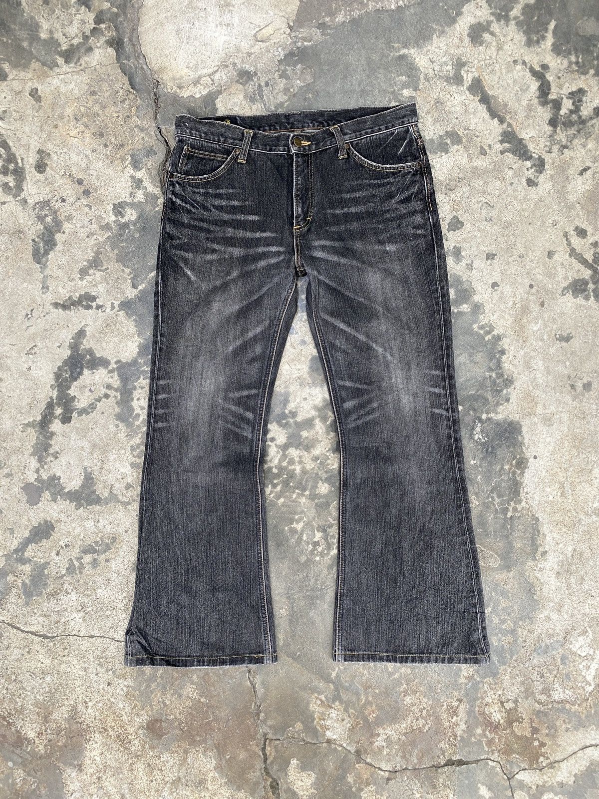 Lee Vintage Lee Rider Faded Denim Flare Size US 34 / EU 50 - 3 Thumbnail