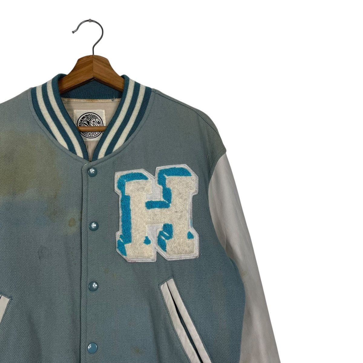 Hysteric Glamour Vtg Hysteric Glamour Leather Varsity Jacket Size US M / EU 48-50 / 2 - 7 Thumbnail