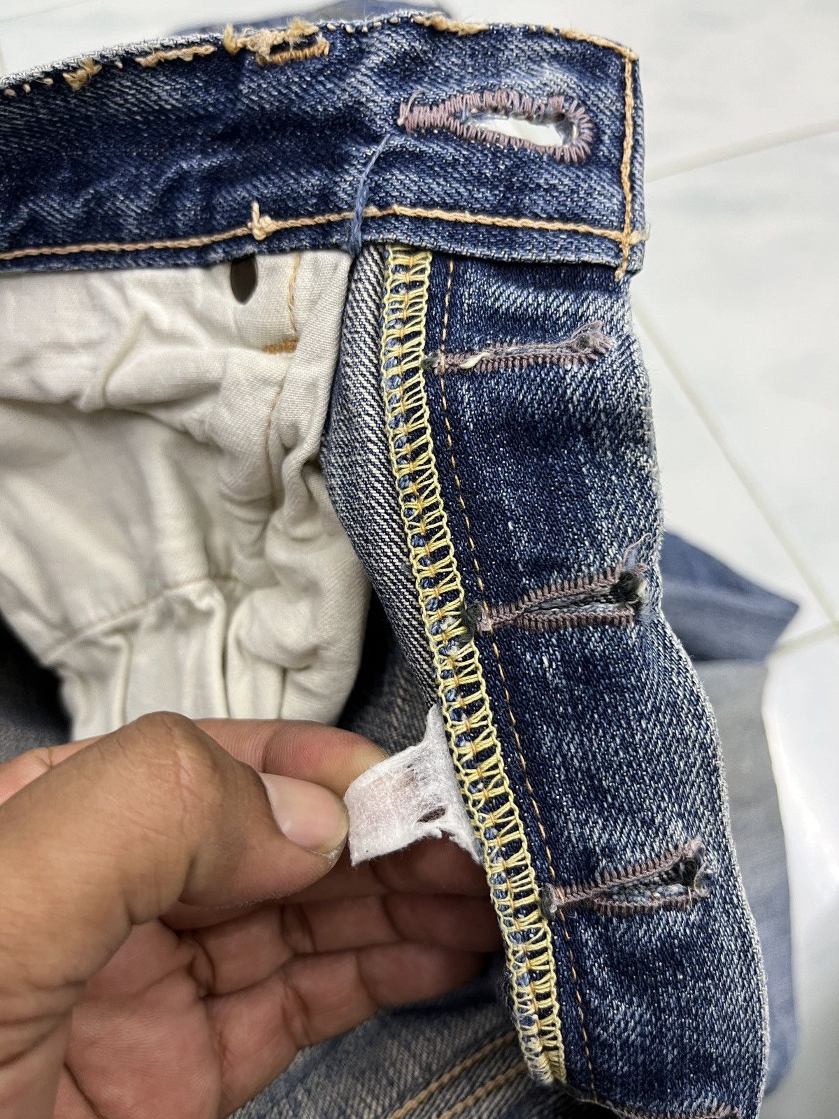 Vintage 🔥🔥🔥ARCHIVE SMITH SELVEDGE DENIM Size US 30 / EU 46 - 22 Thumbnail
