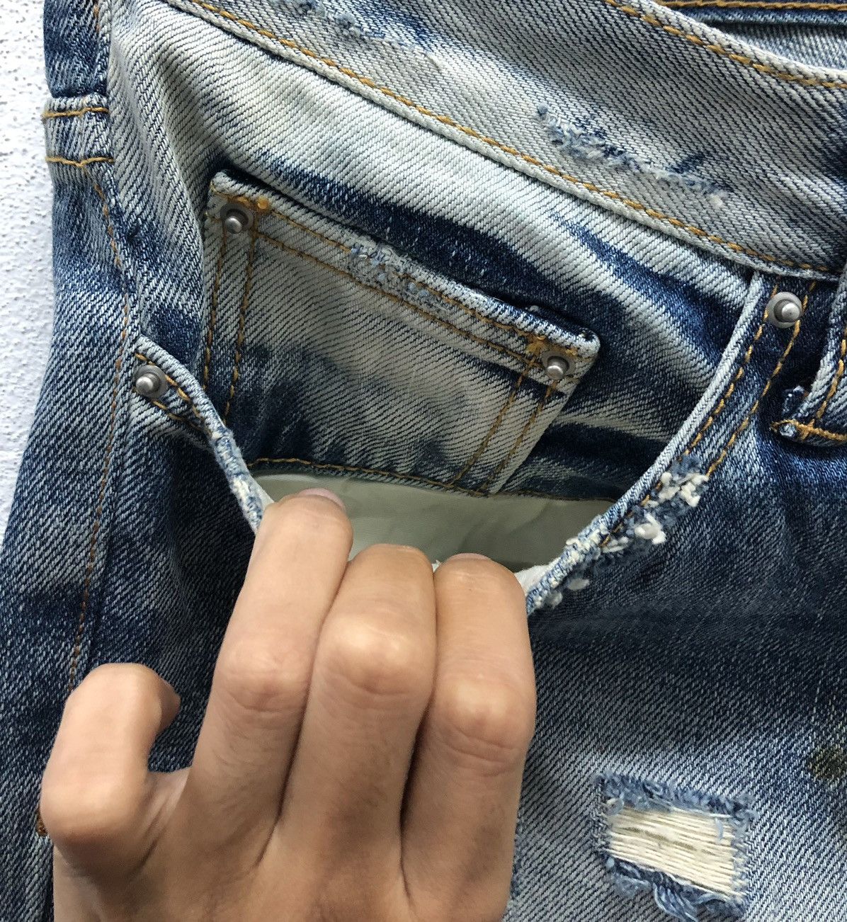 Vintage Vintage mnml Denim Pants Size US 33 - 6 Thumbnail