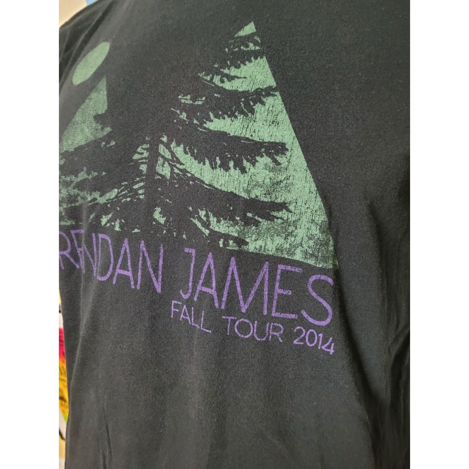 Vintage VINTAGE Brendan James Fall Tour 2014 Concert T Shirt Large NH Black 100% Cotton Mens Band Music Graphic Tee Shirt Size US L / EU 52-54 / 3 - 2 Thumbnail