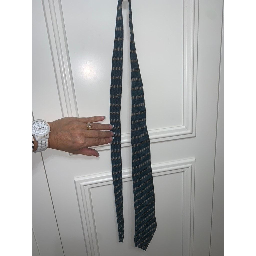 Christian Dior Monsieur Christian Dior Monsieur Men's Geometric Silk Tie Multicolor Size ONE SIZE - 3 Thumbnail