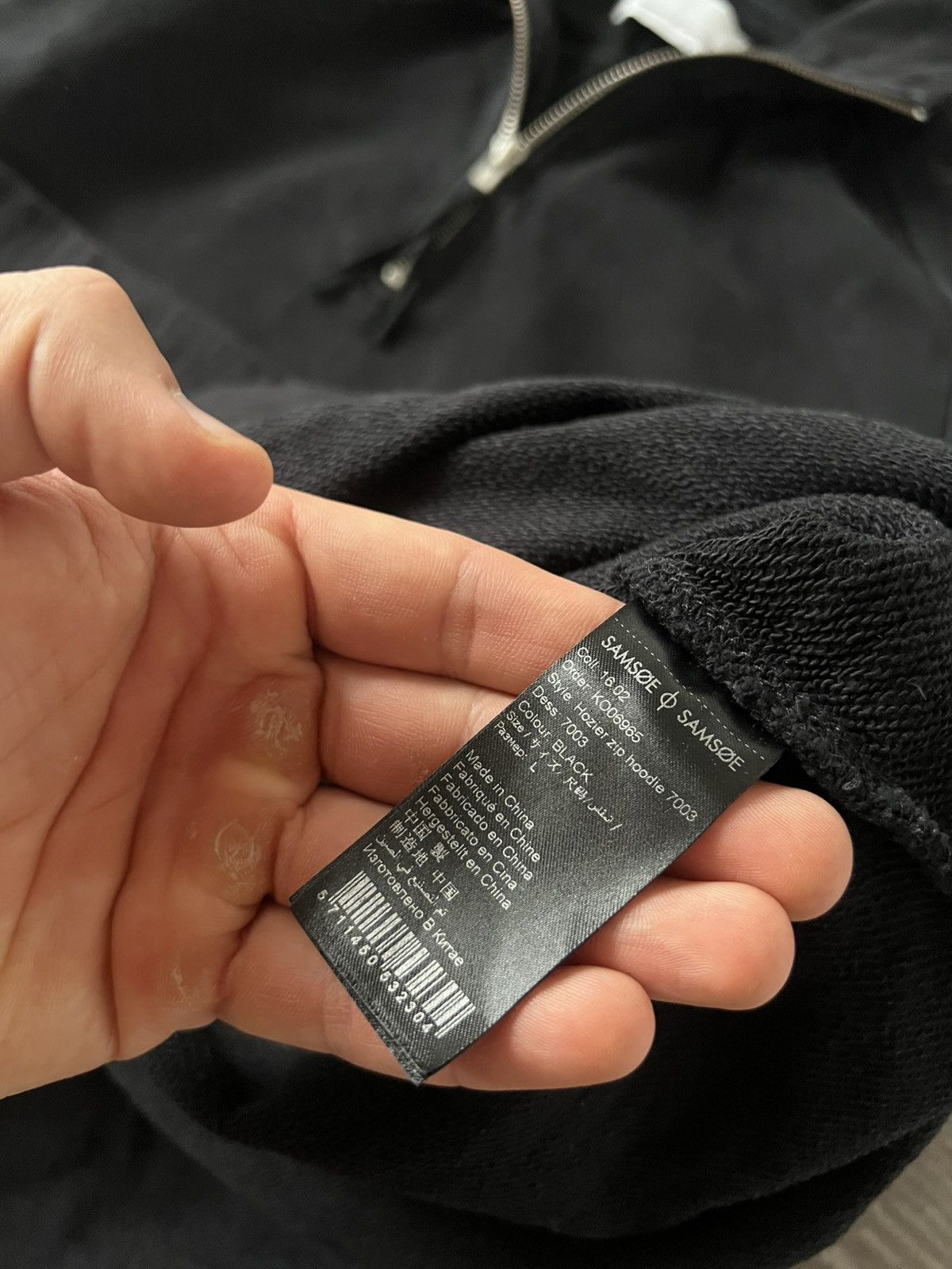 Samsoe Samsoe Samsoe Samsoe Avant Garde Men’s Cotton Hozier Zip Hoodie Size US L / EU 52-54 / 3 - 14 Thumbnail