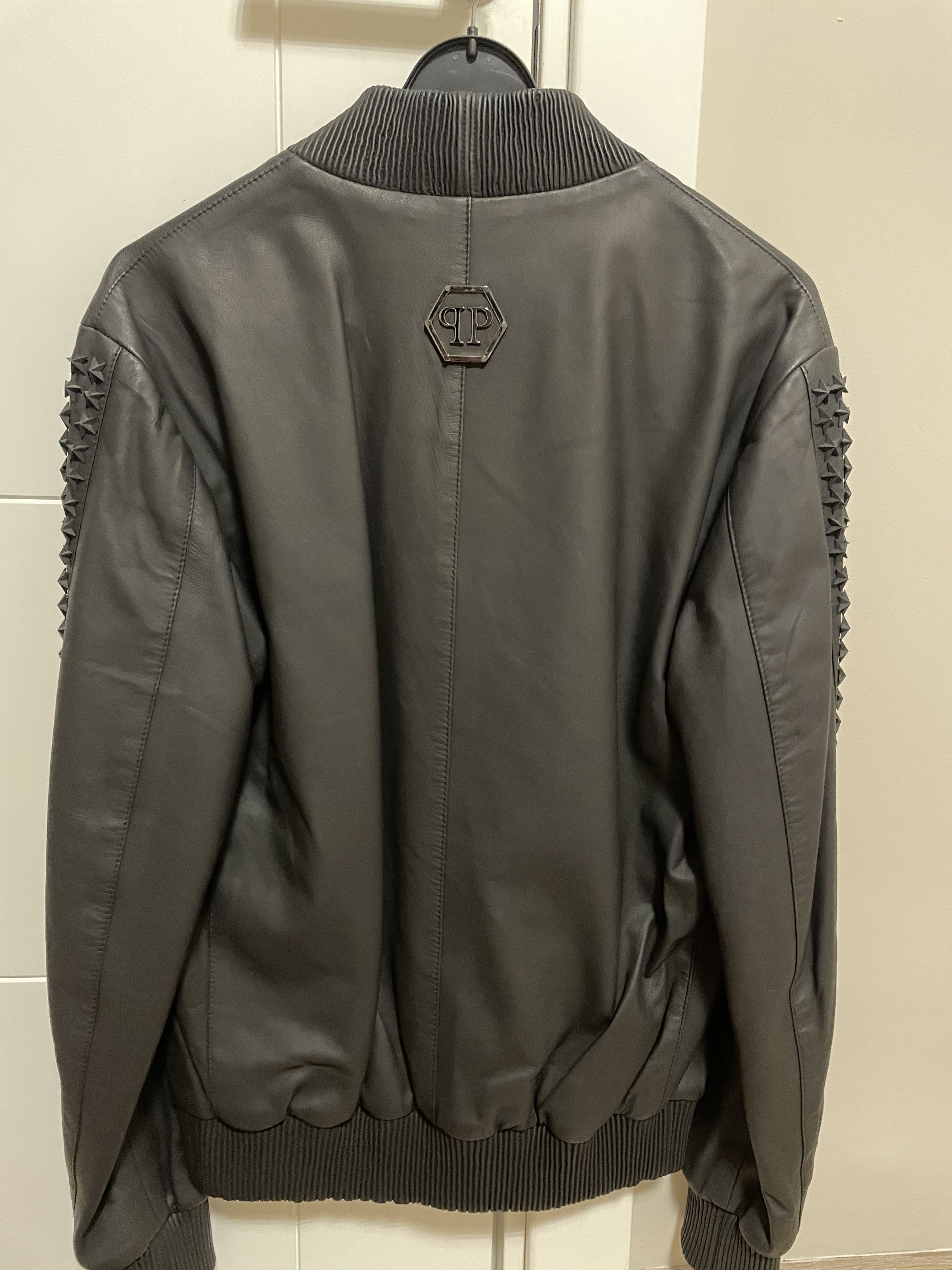 Philipp Plein Philipp Plein Black Leather Jacket M Limited Edition Size US M / EU 48-50 / 2 - 2 Thumbnail