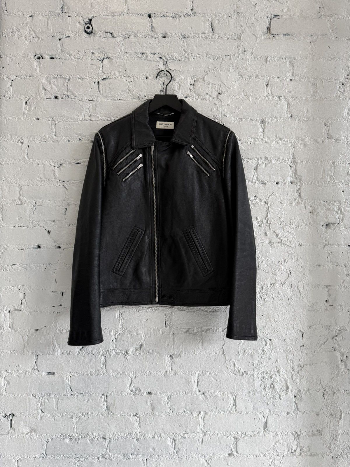 Saint Laurent Paris F/W 2015 SAINT LAURENT MULTI ZIP LEATHER JACKET Size US M / EU 48-50 / 2 - 1 Thumbnail