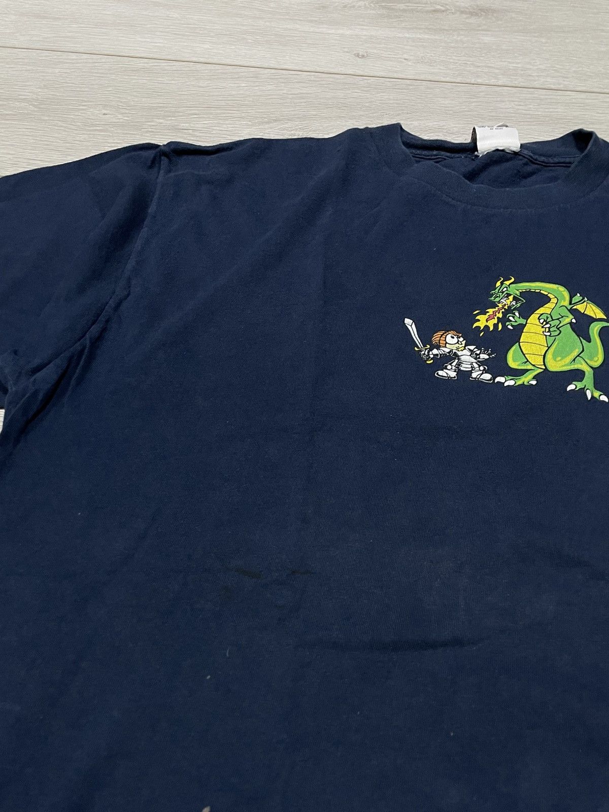 Vintage Vintage To The Edge Skate Shirt. Fart flame dragon humor USA Size US XL / EU 56 / 4 - 6 Thumbnail