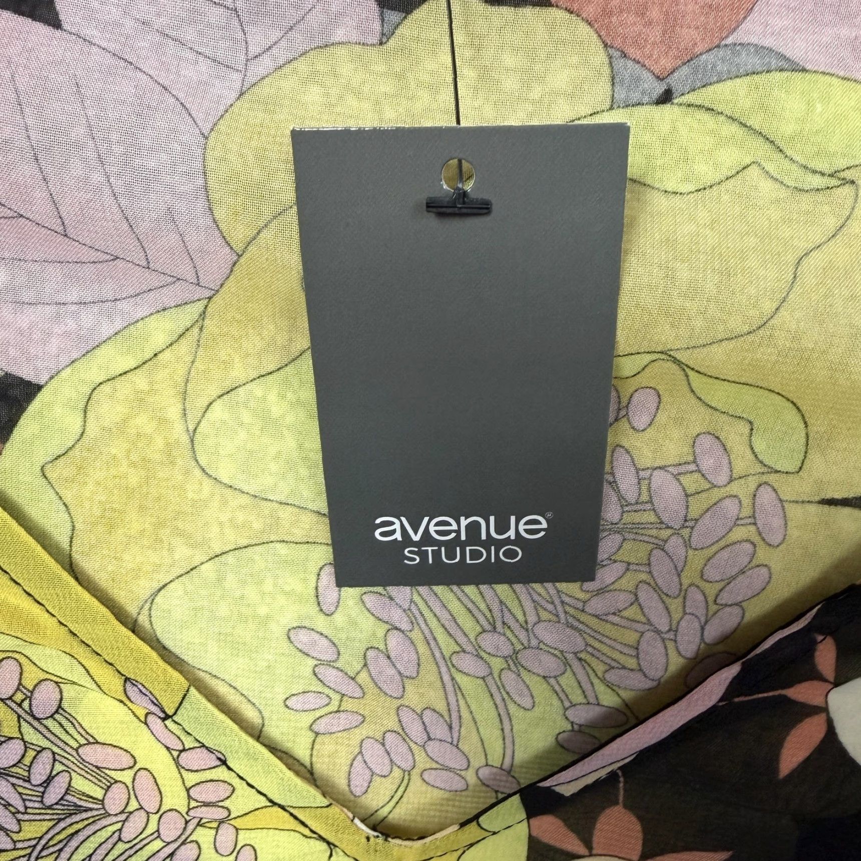 Avenue Avenue Studio Dress 16 Floral Emilia OverlayGarden Party A Line Dark Romantic Size XXL / US 16-18 / IT 52-54 - 2 Thumbnail