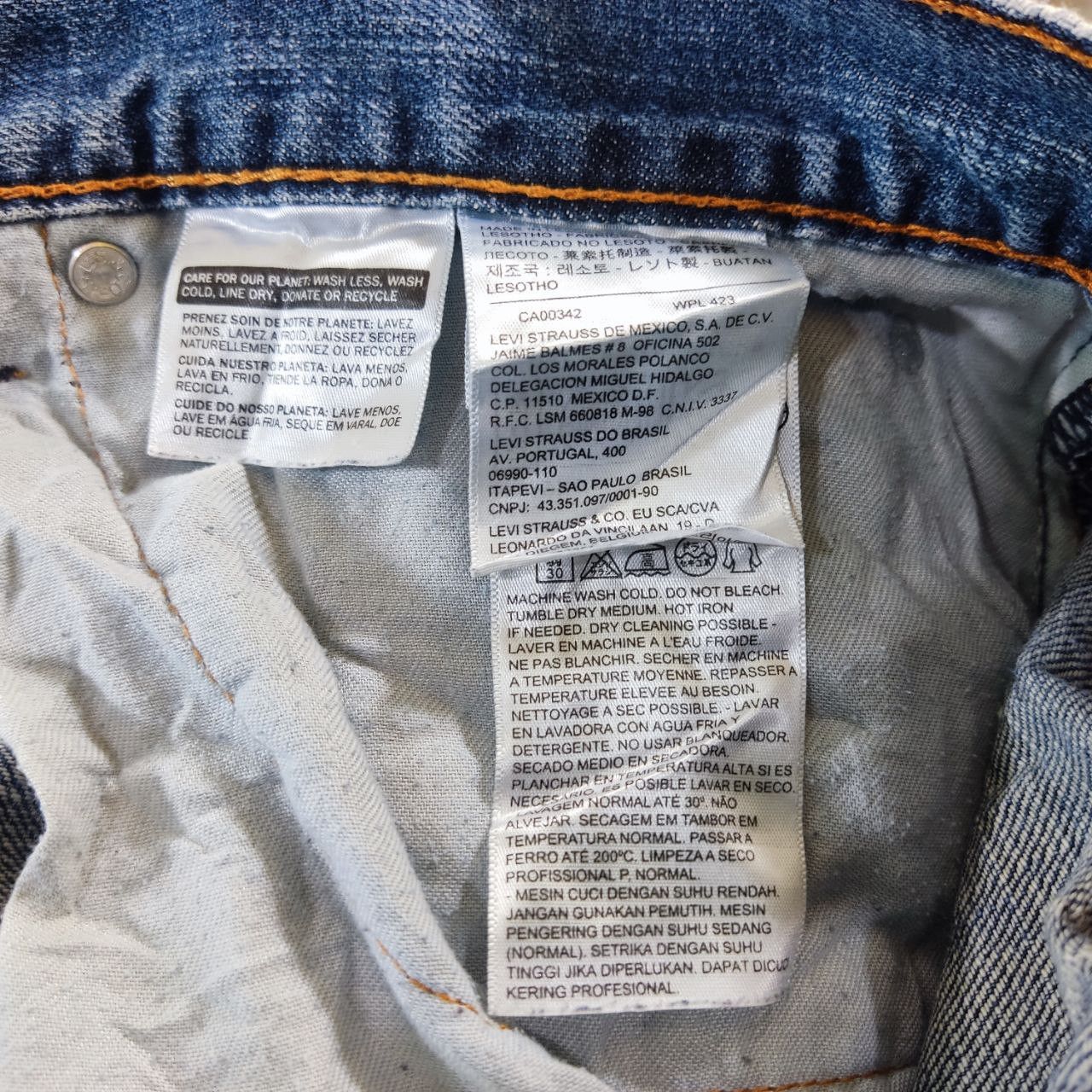 Levi's levis 505 regular fit slightly distressed denim Size US 39 - 11 Thumbnail