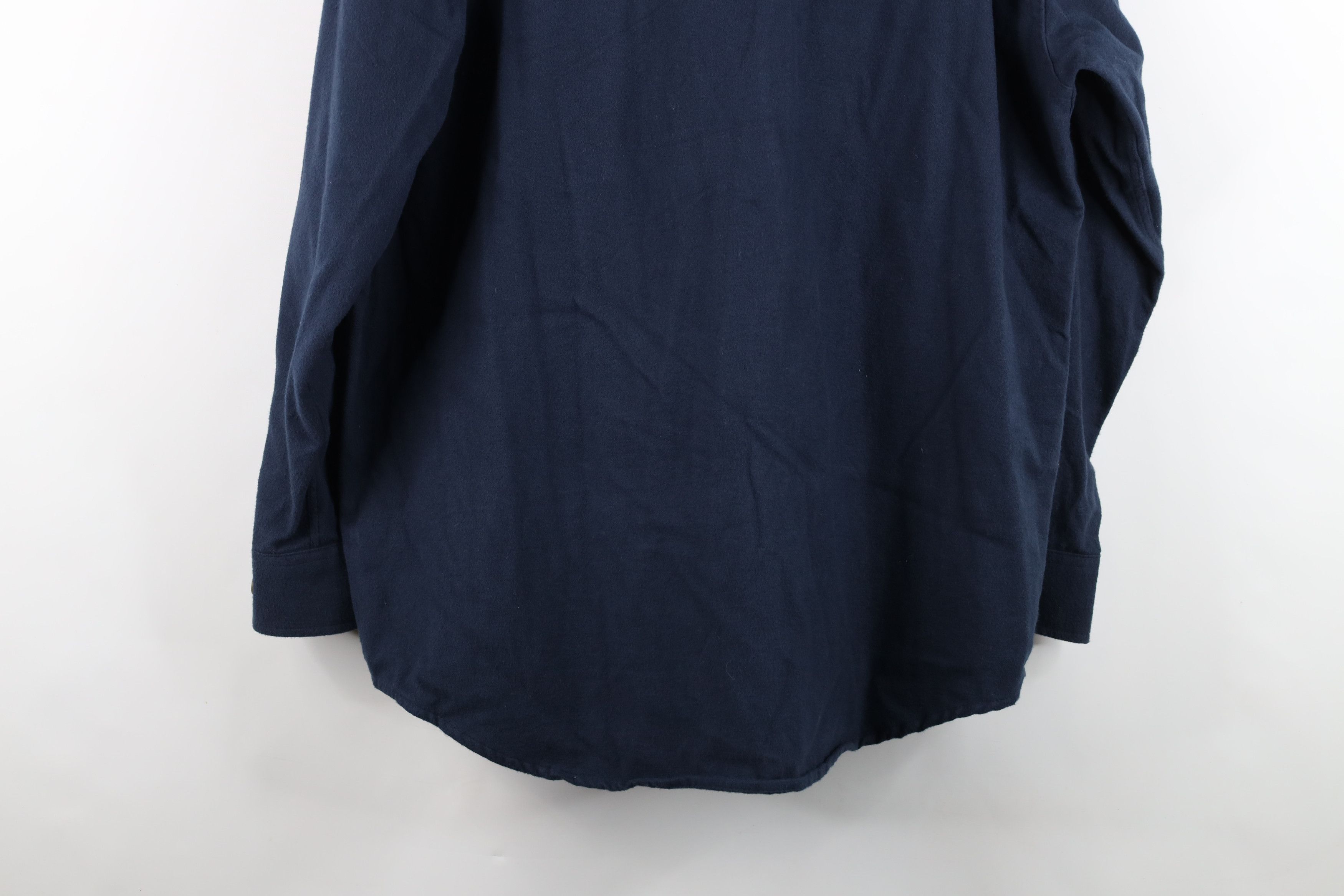 Vintage Vintage 90s Streetwear Cloth Collared Button Shirt Blue Size US L / EU 52-54 / 3 - 14 Thumbnail