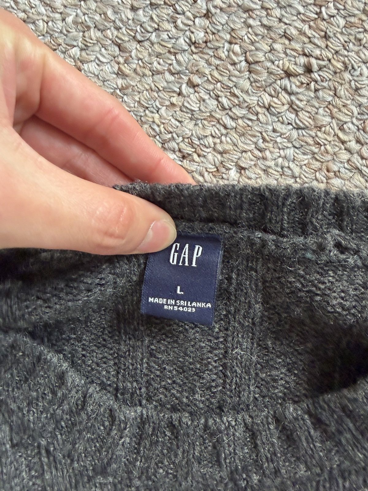 Gap Dark gray wool GAP ribbed sweater Size US L / EU 52-54 / 3 - 2 Thumbnail