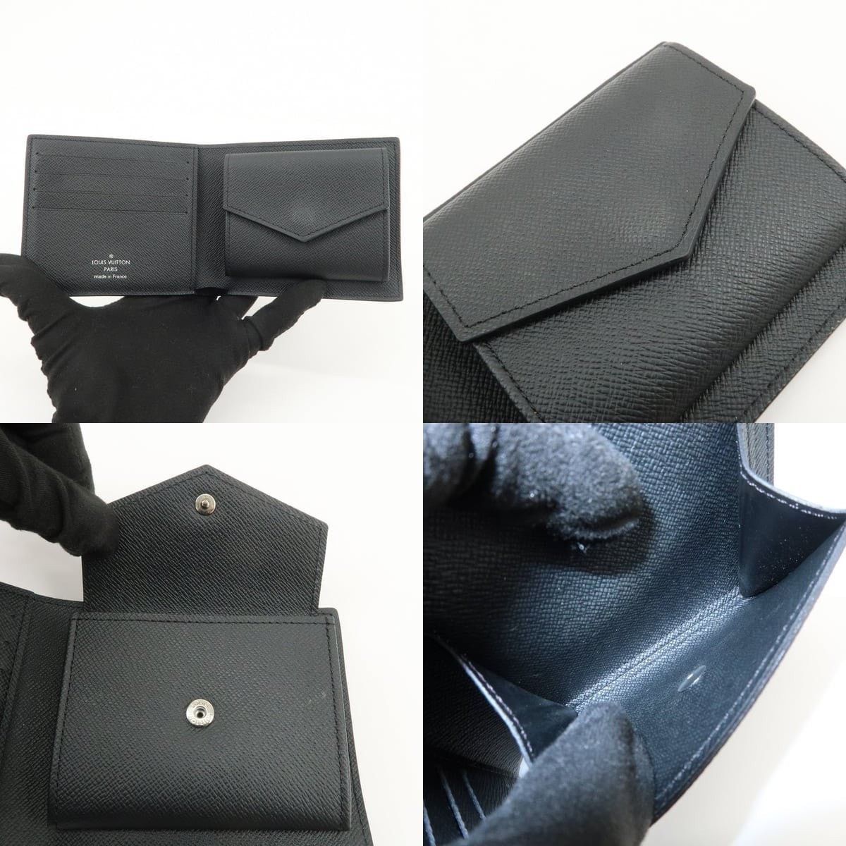Louis Vuitton Louis Vuitton Taiga Portefeuille Marco NM Wallet Black Size ONE SIZE - 6 Thumbnail