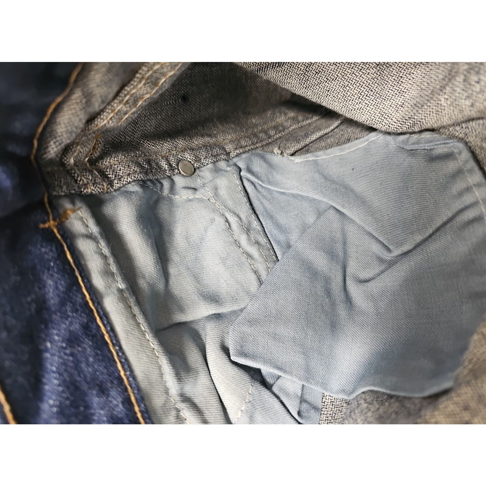 Denime VINTAGE Maverick Jeans Denim 31x30 5-Pocket USA Straight Mens Blue 80s 70s Workwear Ranch Americana Deadstock Real measurements 30x29.5 Size US 31 - 8 Thumbnail