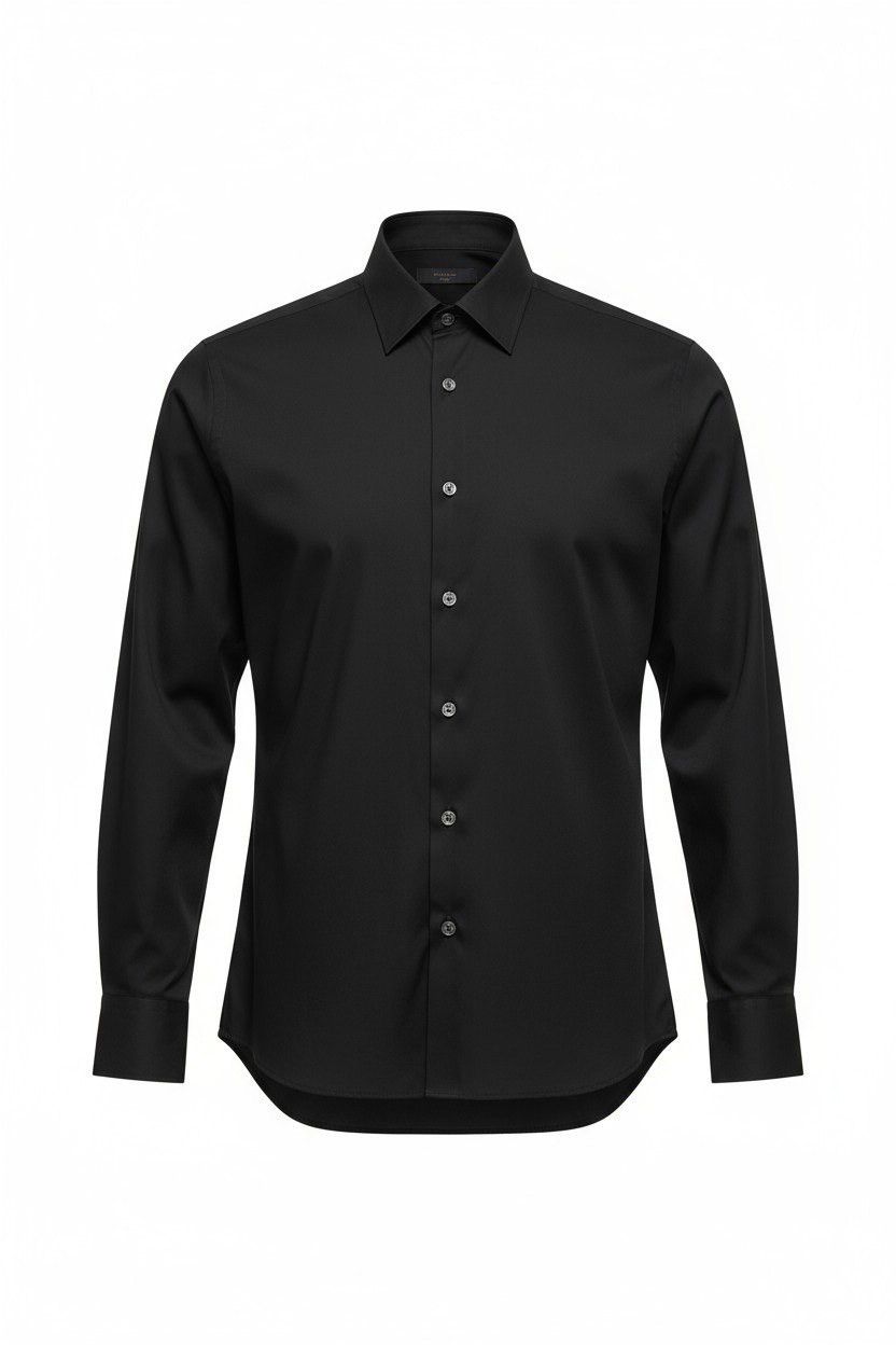 Prada Prada Total Black Shirt Luxury Elegant Old Money Size M Size US S / EU 44-46 / 1 - 1 Thumbnail