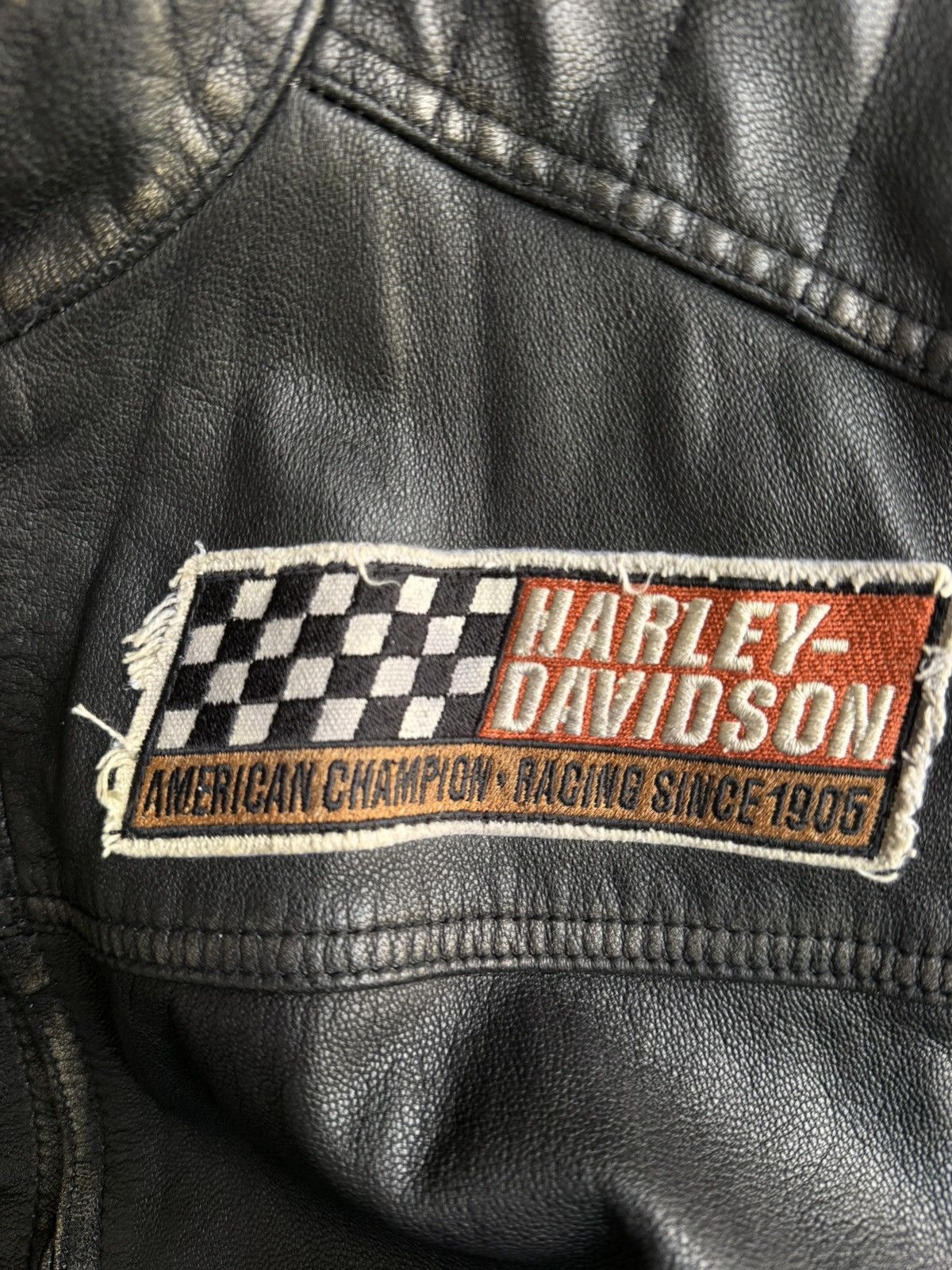 Harley Davidson HARLEY-DAVIDSON Leather Jacket men’s black Distressed size L Size US L / EU 52-54 / 3 - 11 Thumbnail