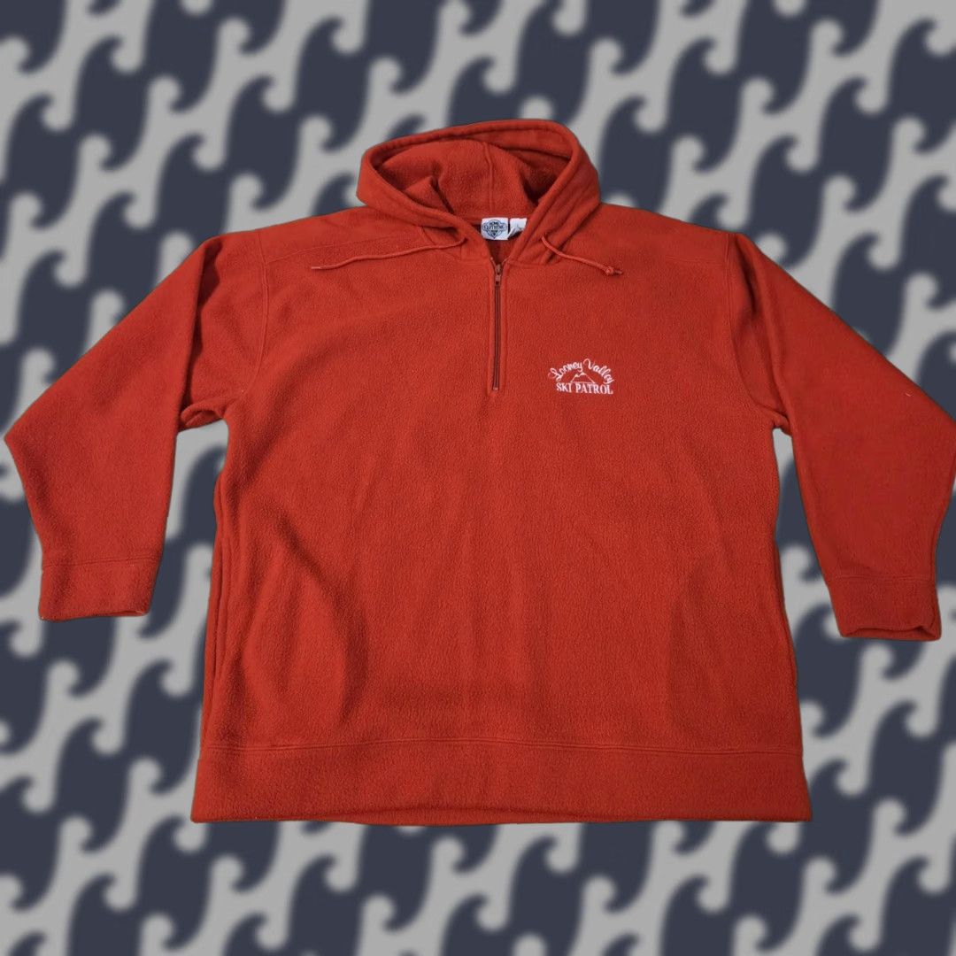 Acme Clothing VINTAGE Acme Clothing Co. Hoodie Men's Large Red Looney Valley Ski Patrol Graphic Print 90s Size US L / EU 52-54 / 3 - 1 Thumbnail