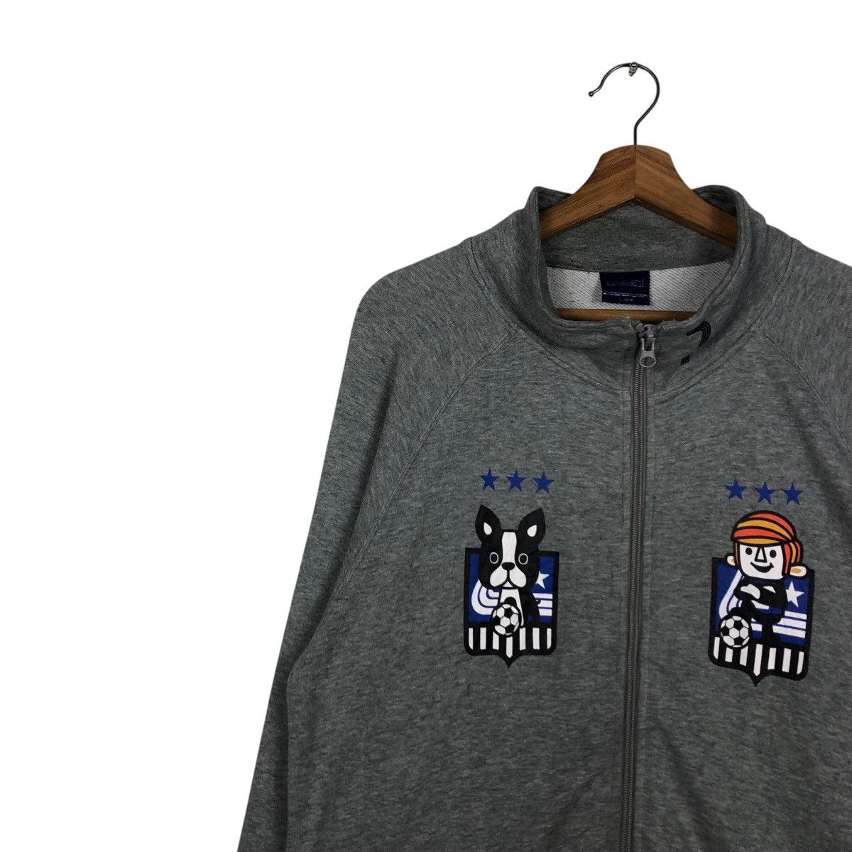 Japanese Brand × Vintage 📌Vintage Zipper Sweater Laundry x Soccer Junky big Logo Size US L / EU 52-54 / 3 - 8 Thumbnail