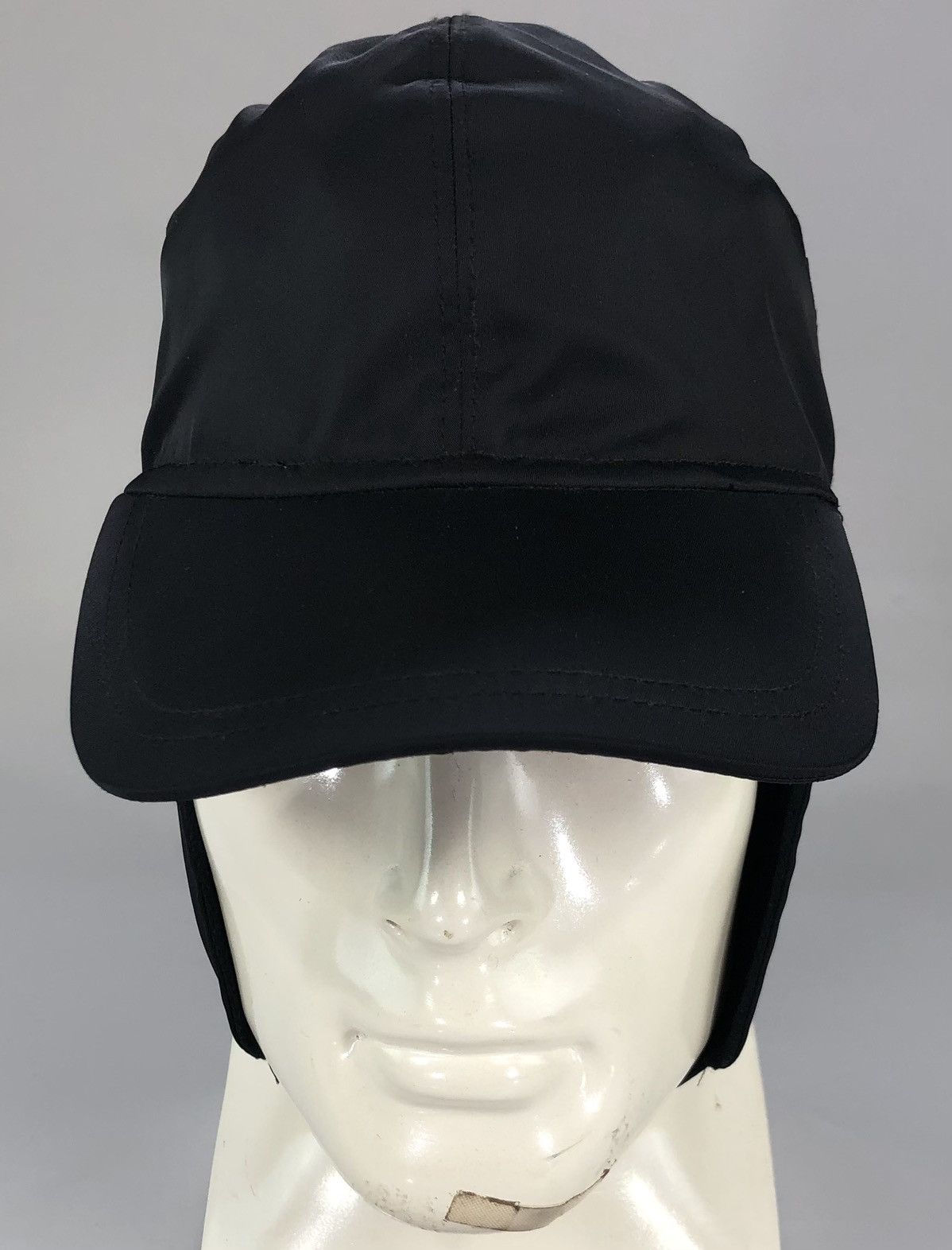 Prada Prada 🇮🇹 black techno logo insulated trapper cap M NWT Size ONE SIZE - 9 Thumbnail