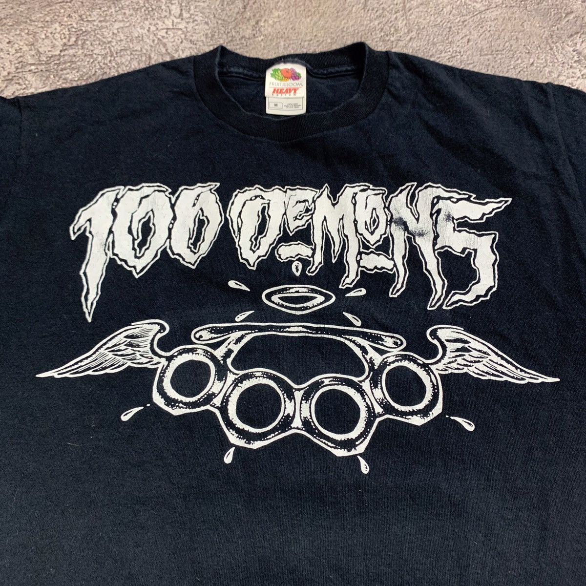 Vintage Vintage Y2K 100 Demons Graphic Tee Punk Streetwear Relaxed M Size US M / EU 48-50 / 2 - 4 Thumbnail