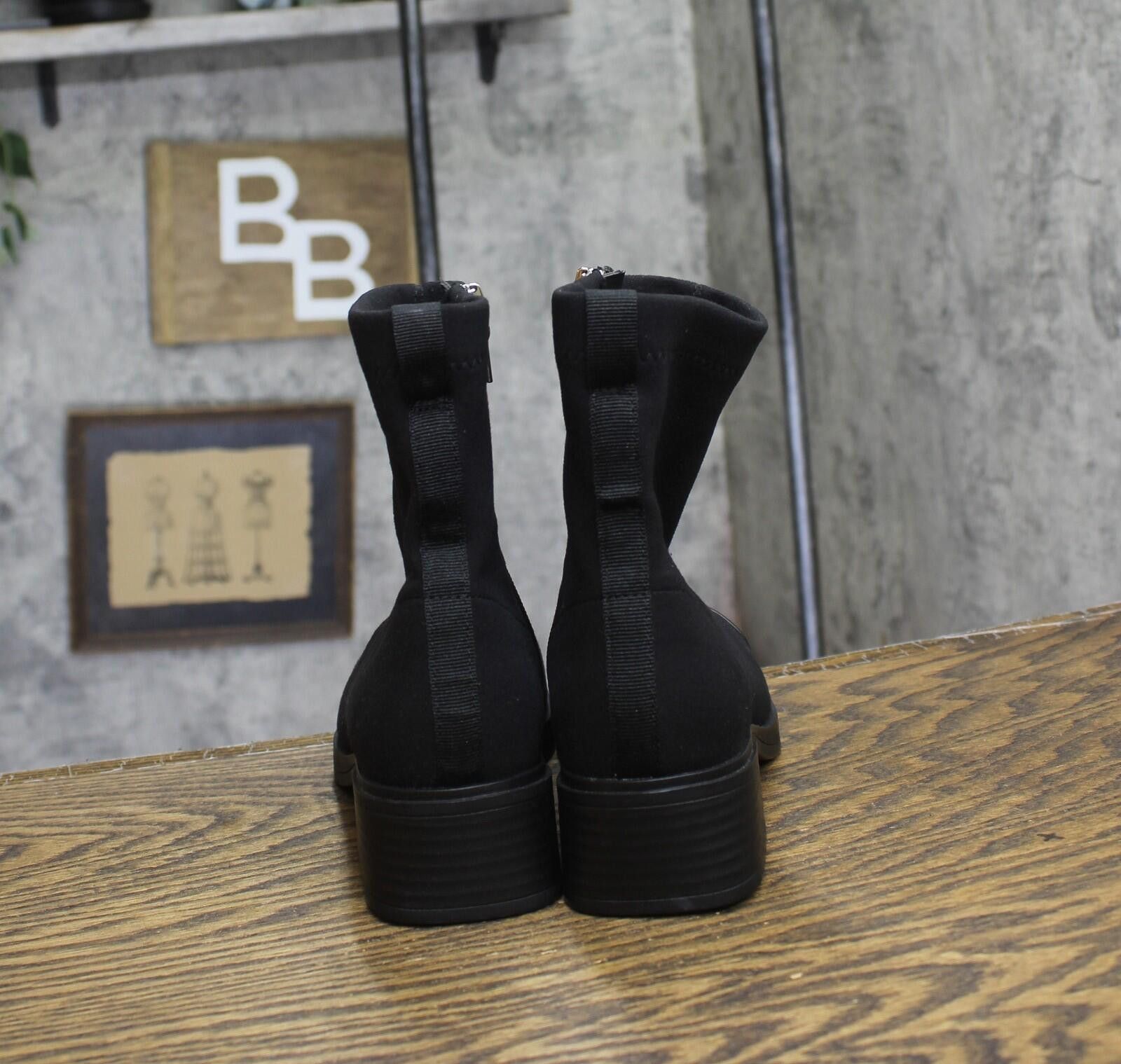Other Nwt Aerosoles Dimmi Ankle Bootie Black Stretch Fabric 6m Size US 6 / IT 36 - 4 Thumbnail