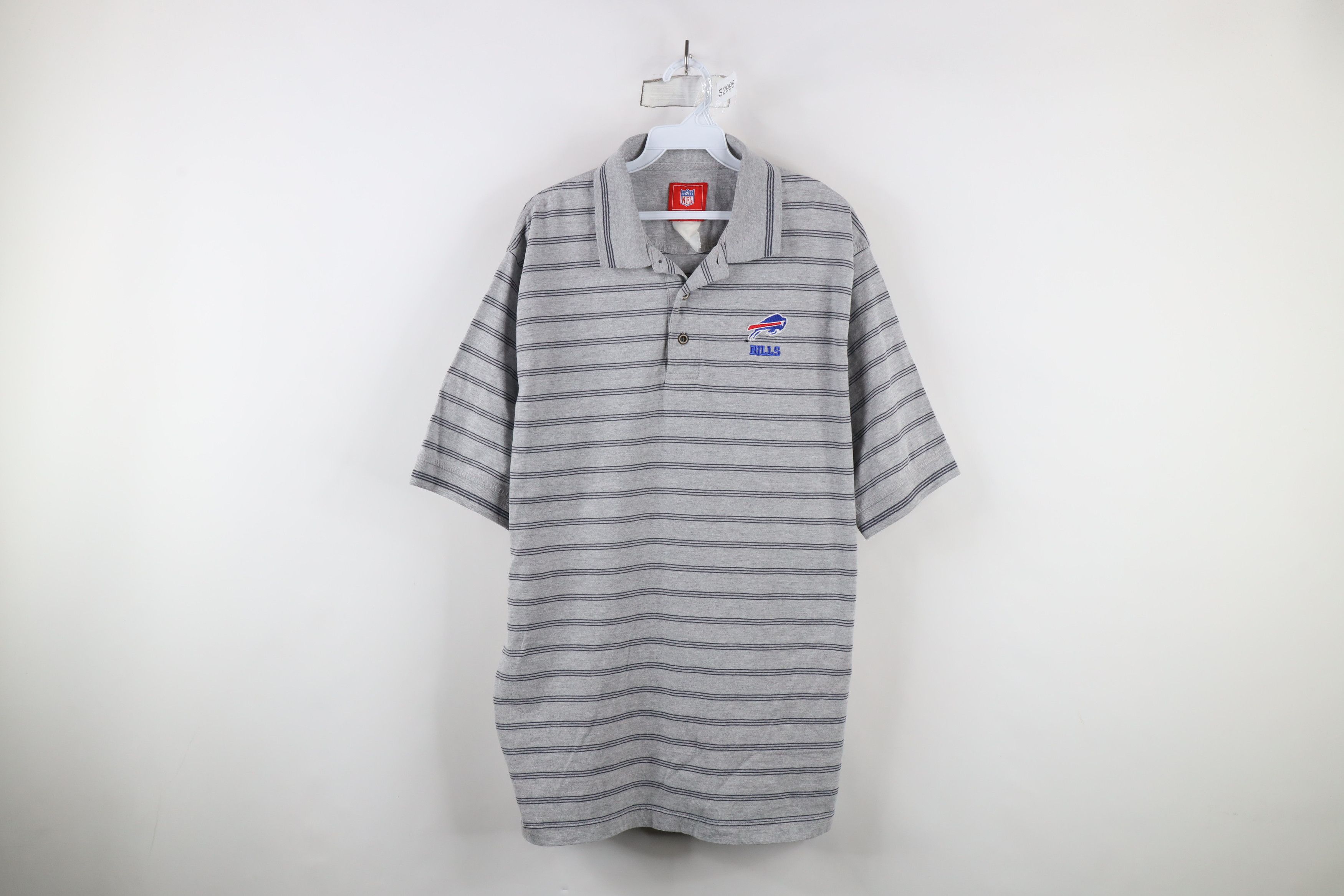 Vintage Vintage NFL Spell Out Buffalo Bills Football Polo Shirt Size US L / EU 52-54 / 3 - 1 Thumbnail