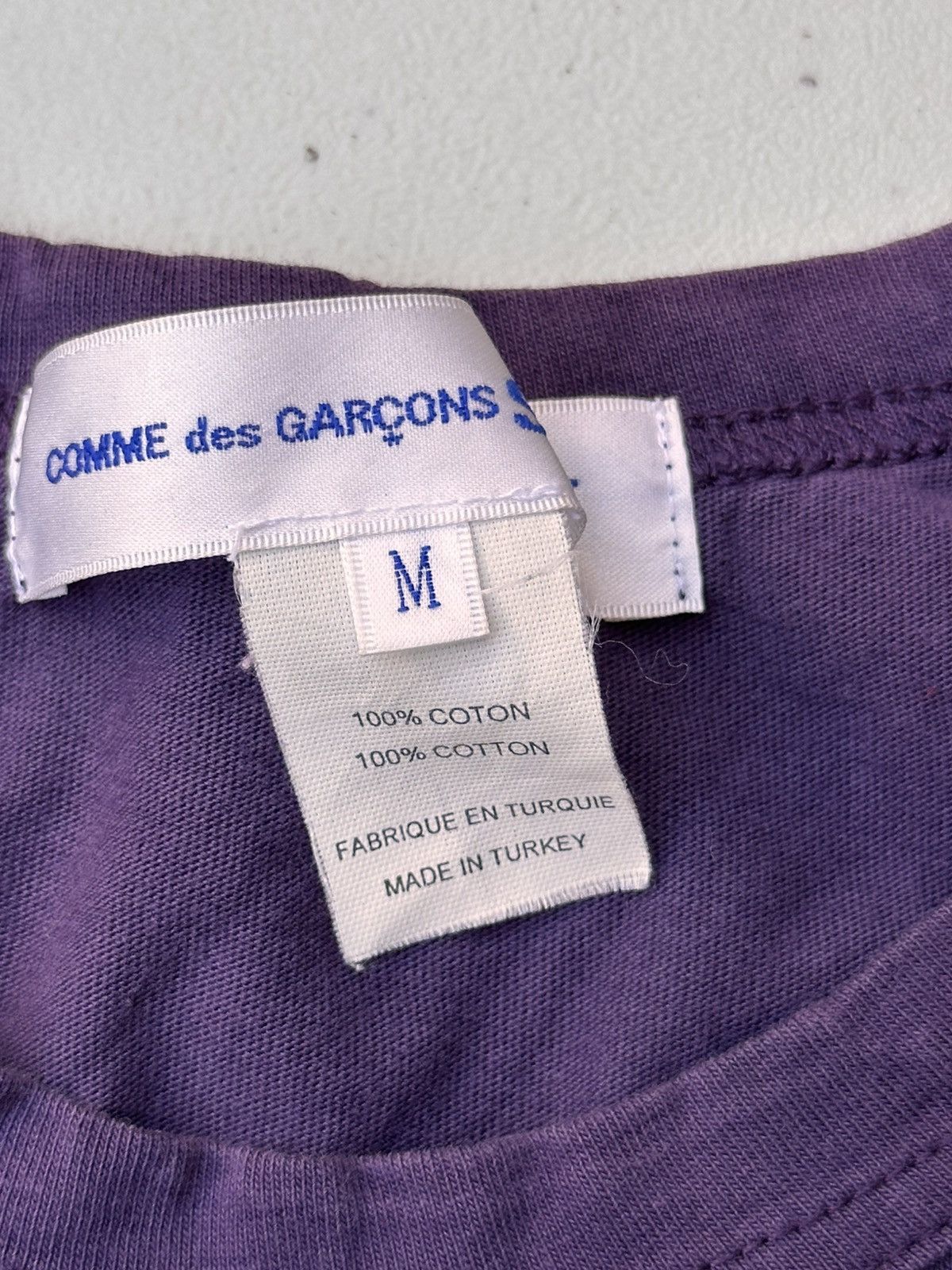Comme des Garcons CDG Logo Baseball Shirt Purple Size US M / EU 48-50 / 2 - 3 Thumbnail