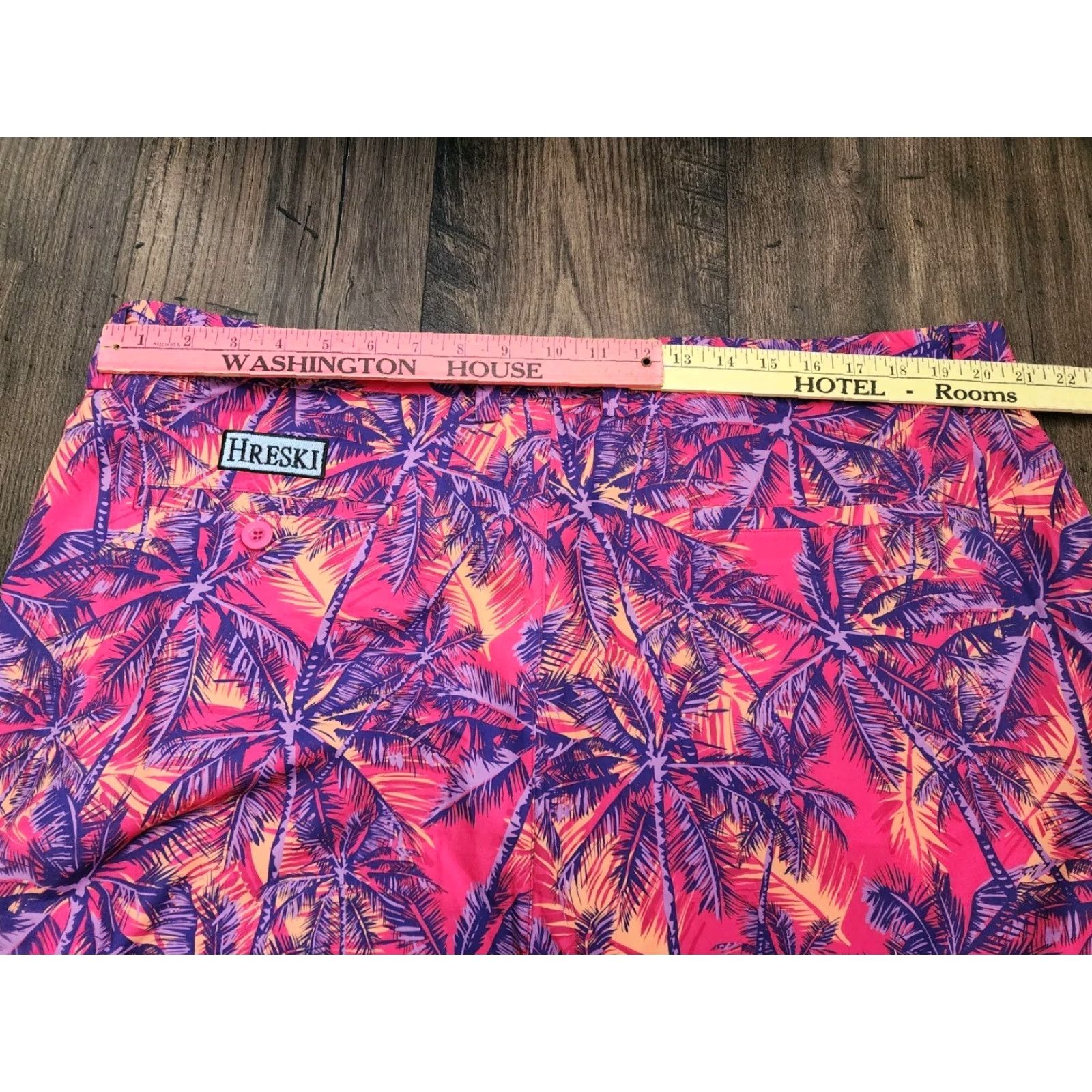 Vintage Hreski Performance Golf Shorts Men's 42 Neon Palm Trees All Over Print Size US 42 / EU 58 - 4 Thumbnail