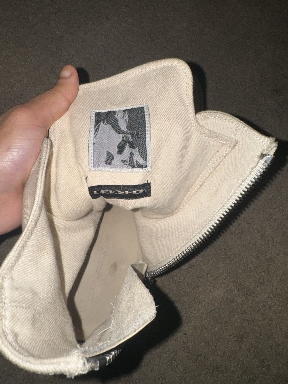 Rick Owens Drkshdw Rick Owen Drkshadw White High Tops Size US 13 / EU 46 - 5 Thumbnail