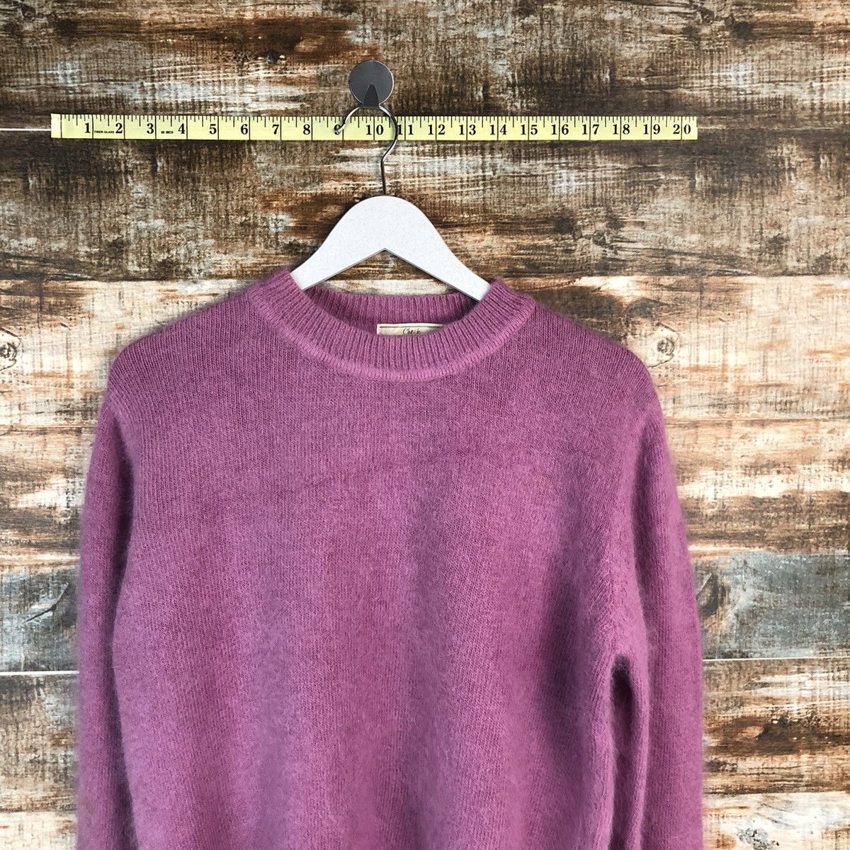 Homespun Knitwear × Japanese Brand Cheek Purple mohair fur vintage sweatshirt knitwear #A1326 Size M / US 6-8 / IT 42-44 - 5 Thumbnail