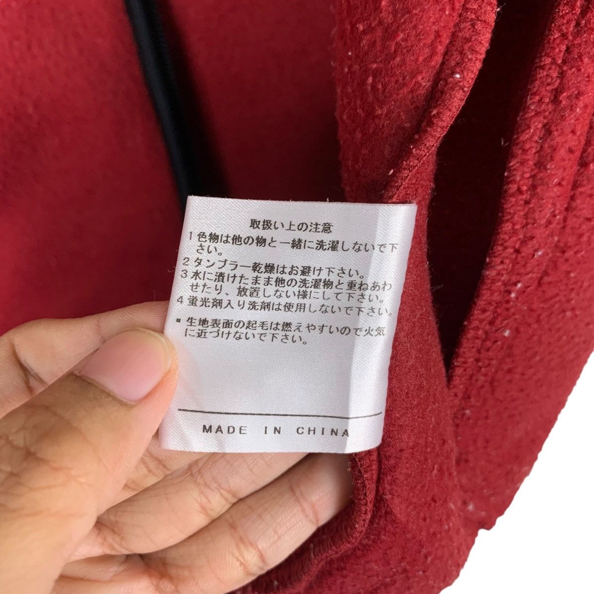 Ellesse ELLESSE Teddy Bear Small Logo Red Fleece Jacket #1060-C48 Size US L / EU 52-54 / 3 - 19 Thumbnail