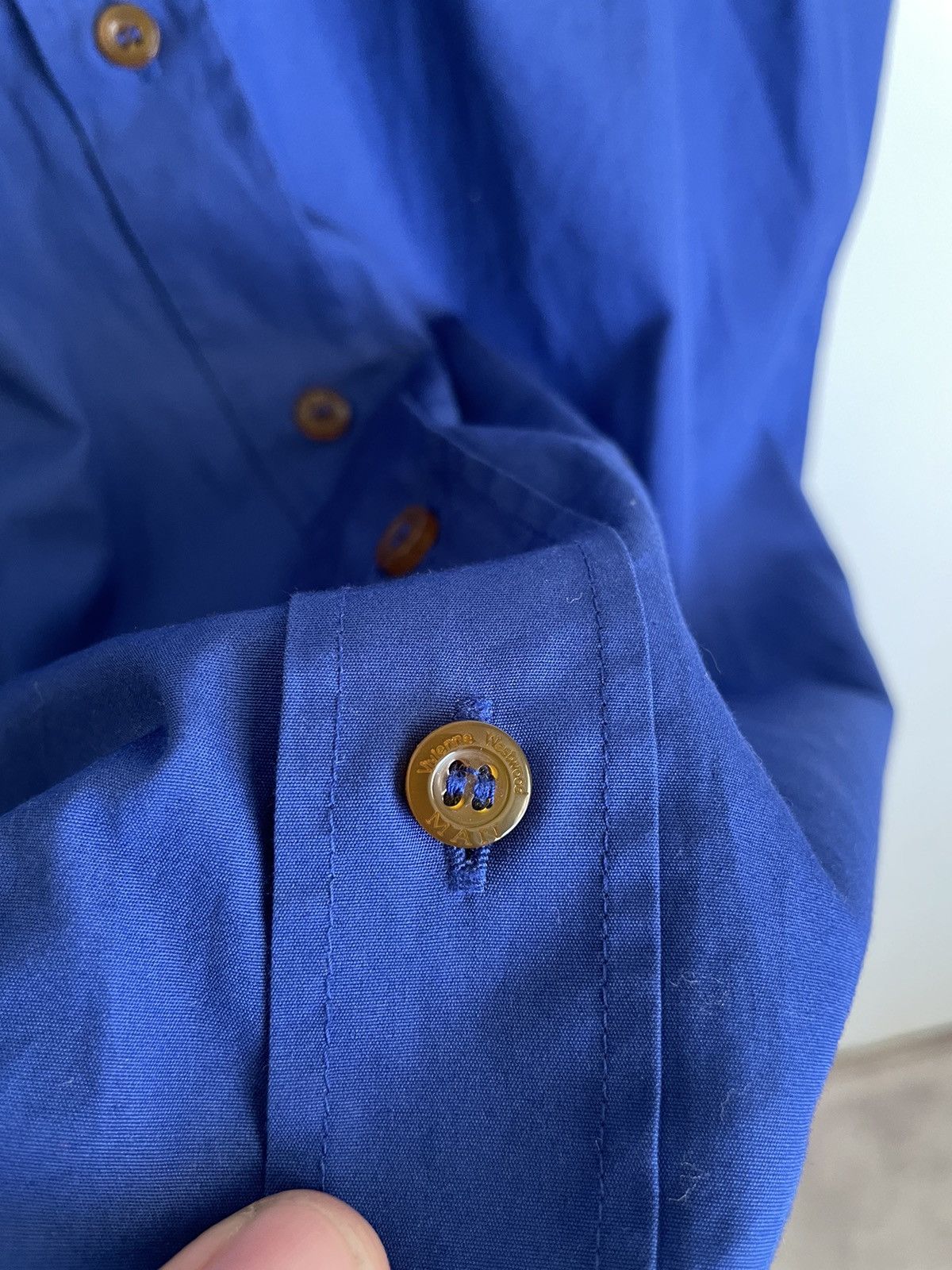 Vivienne Westwood Vivienne Westwood Longsleeve Shirt Logo Blue Size US M / EU 48-50 / 2 - 3 Thumbnail