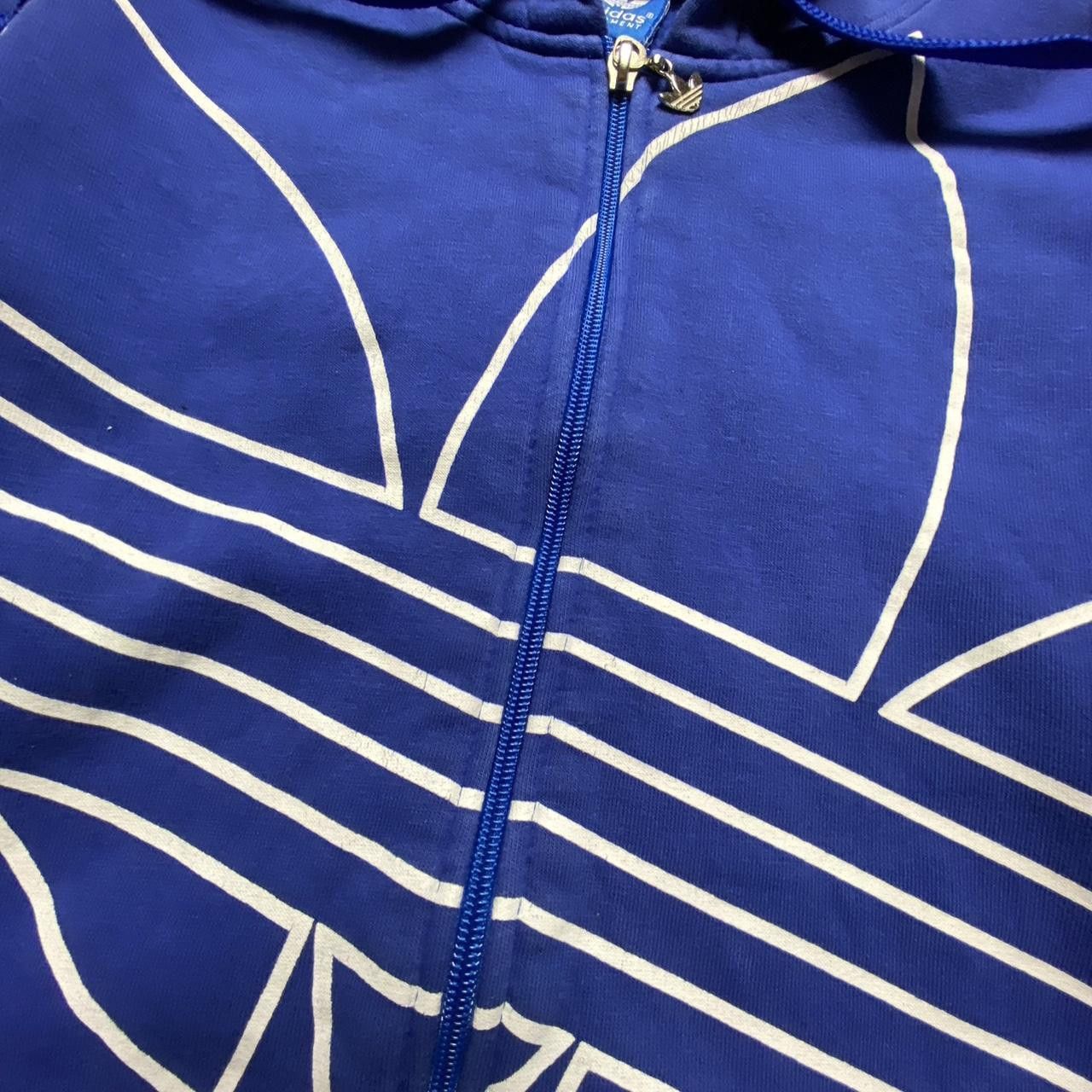 Adidas 90s Adidas Graphic Zip Hoodie Blue S Size US S / EU 44-46 / 1 - 5 Thumbnail
