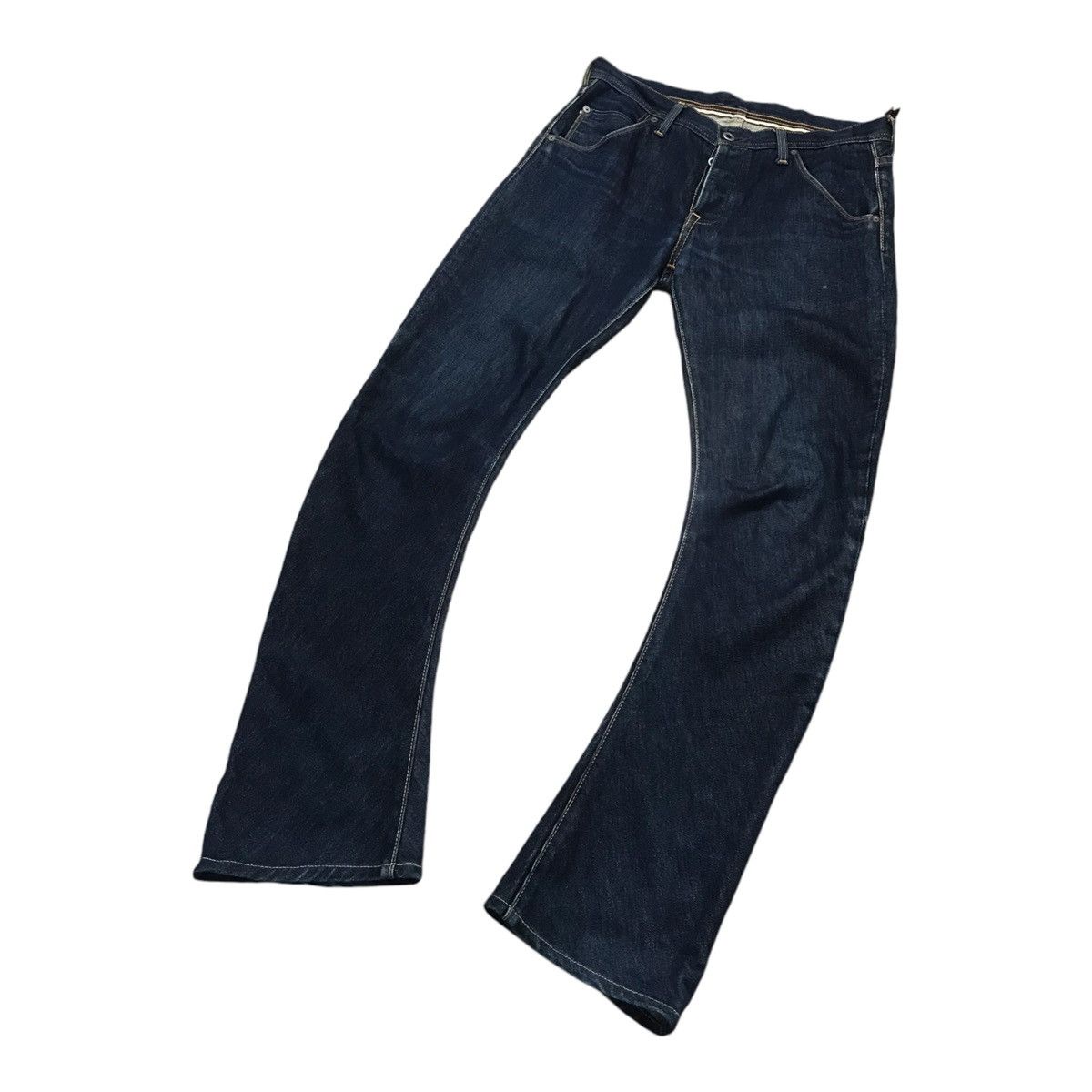Beauty Beast × If Six Was Nine × wjk Japanese WJK Curve J/Banana Denim Blue pant Size US 32 / EU 48 - 1 Thumbnail