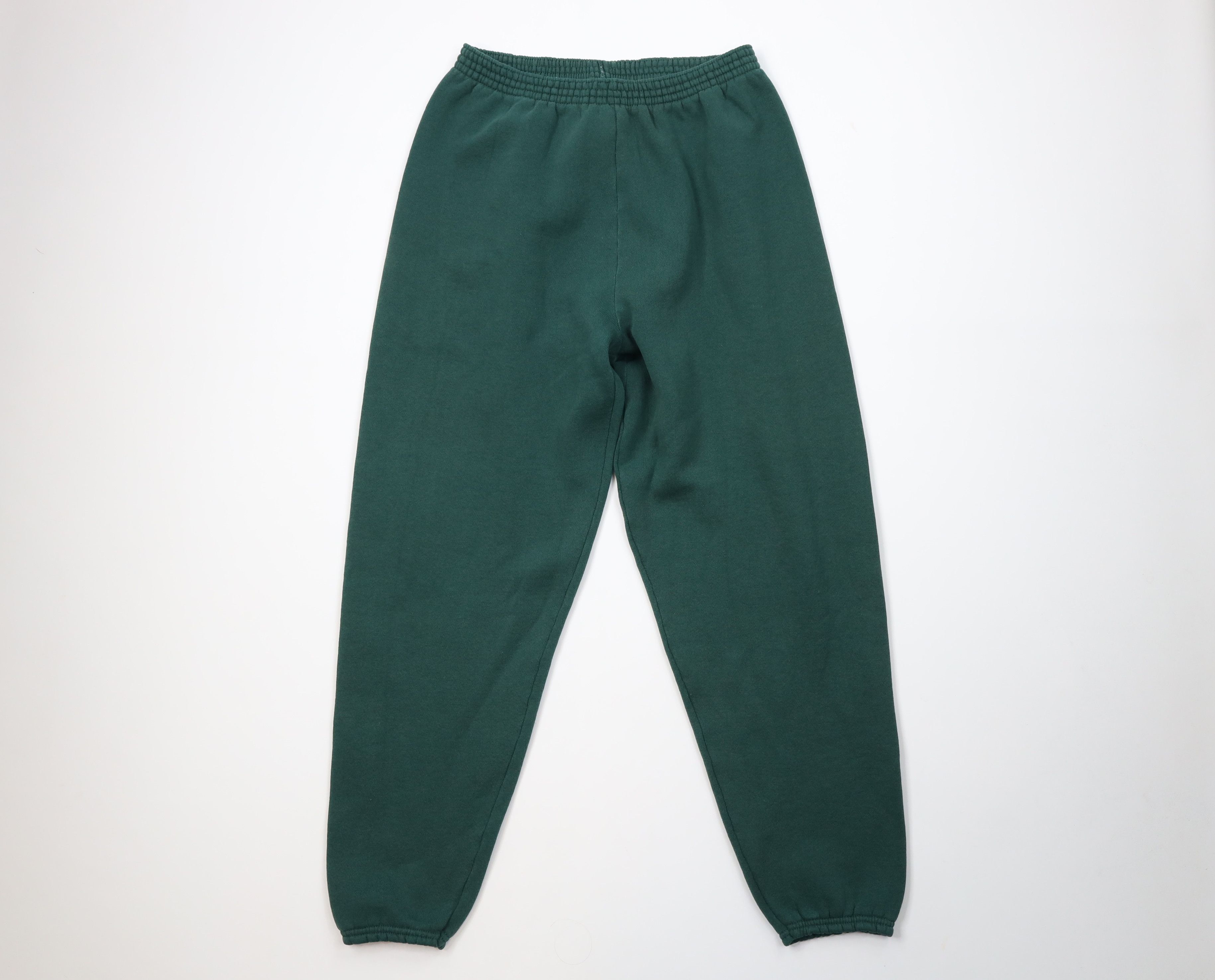 Vintage Vintage 90s Streetwear Sweatpants Joggers Pants Green USA Size US 36 / EU 52 - 1 Thumbnail
