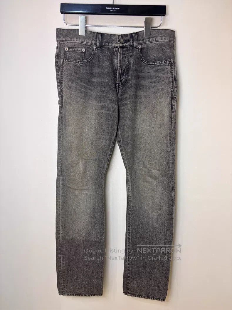 Saint Laurent Paris Saint Laurent Paris Gray Denim Jeans i Size US 30 / EU 46 - 1 Thumbnail