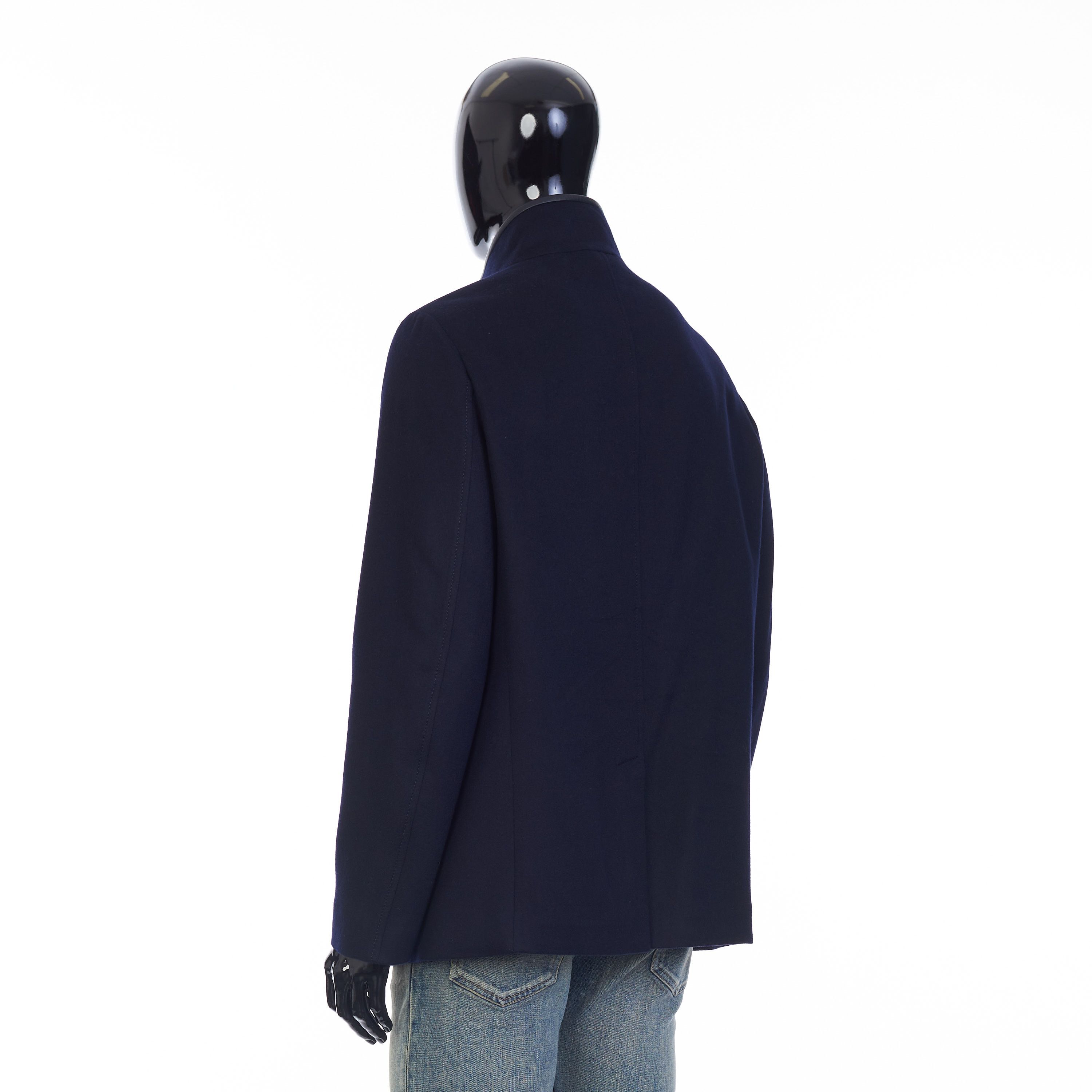 Loro Piana Spagna Jacket In Navy Blue Double Faced Cashmere Size US L / EU 52-54 / 3 - 4 Thumbnail