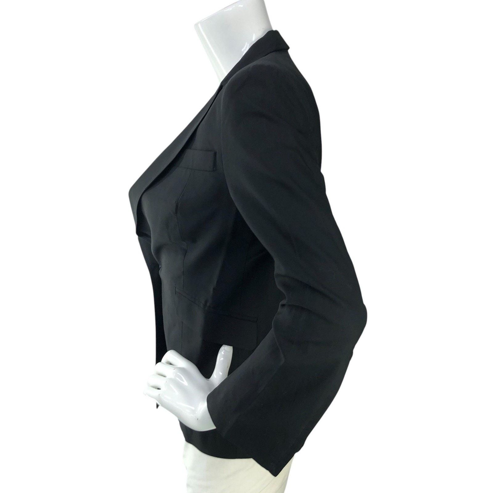 Costume National Costume National Blazer 40 Black Wool Tailored Italy Jacket Size S / US 4 / IT 40 - 6 Thumbnail