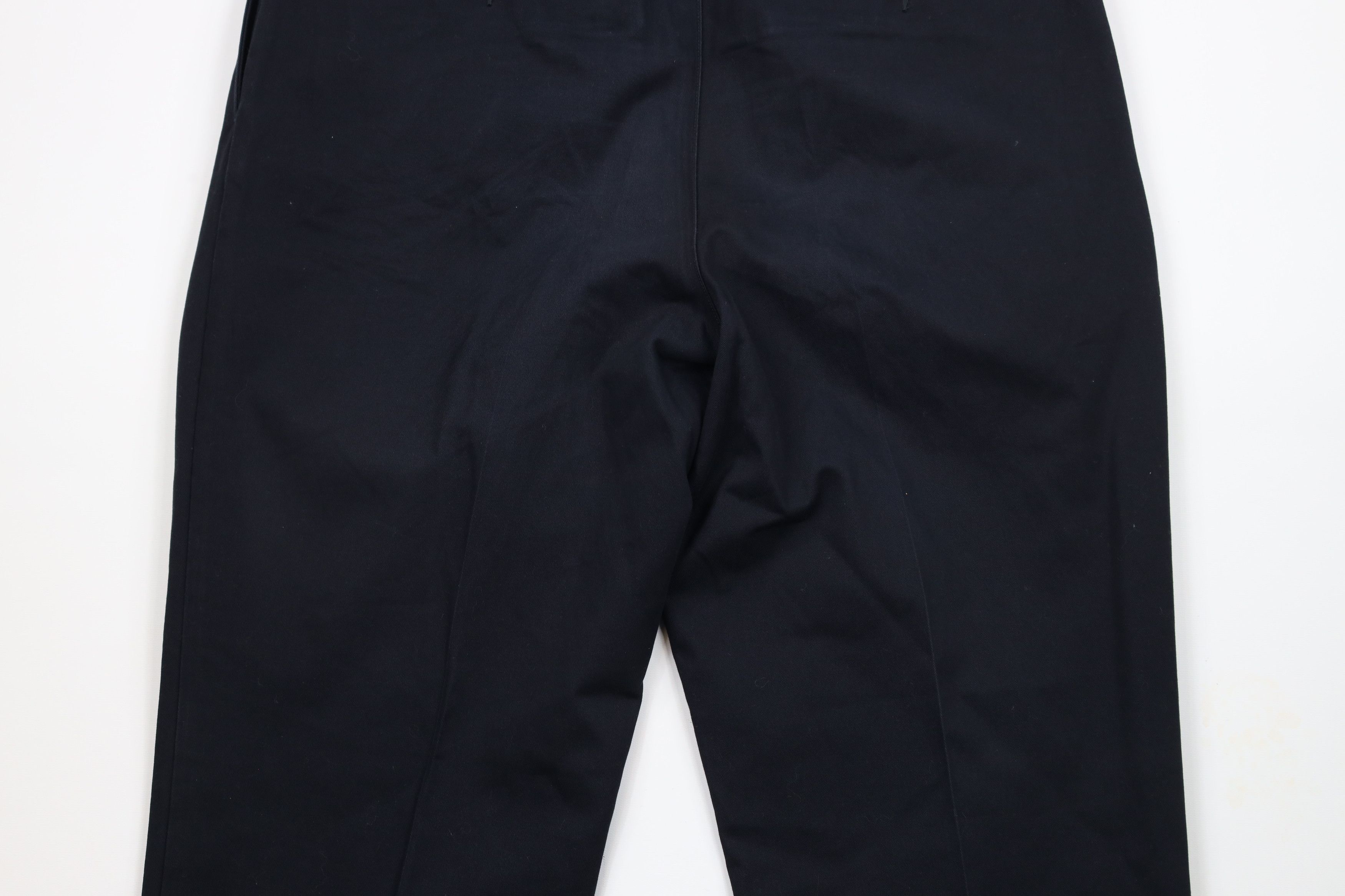 Lands' End × Vintage Vintage Lands End Cuffed Wide Leg Chino Pants Navy Blue Size US 38 / EU 54 - 10 Thumbnail
