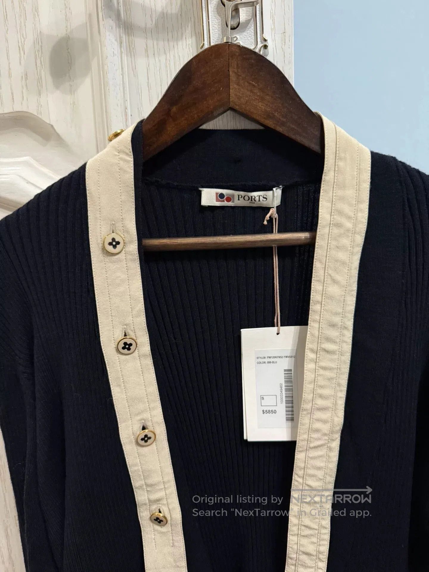Ports 1961 Ports1961 Silk Wool Blend Cardigan. Size S / US 4 / IT 40 - 3 Thumbnail