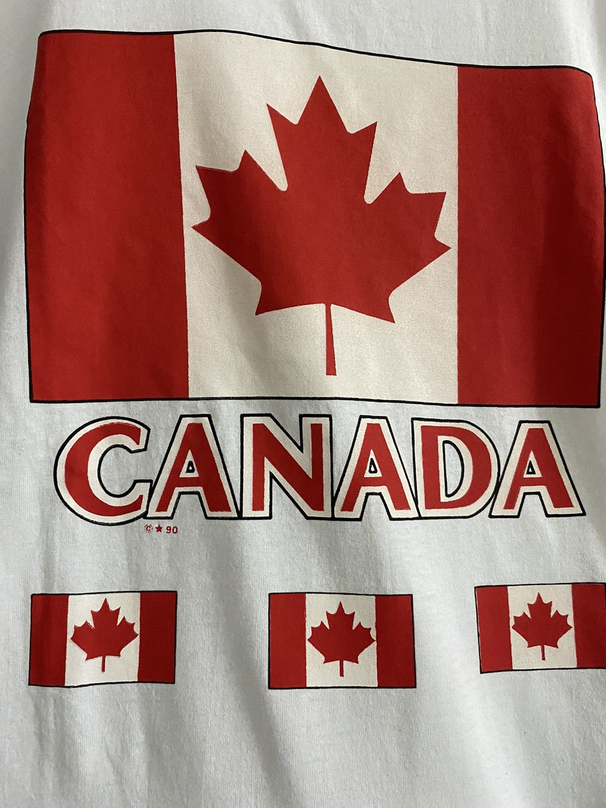 Vintage Canada Flag Art Size US XL / EU 56 / 4 - 2 Thumbnail