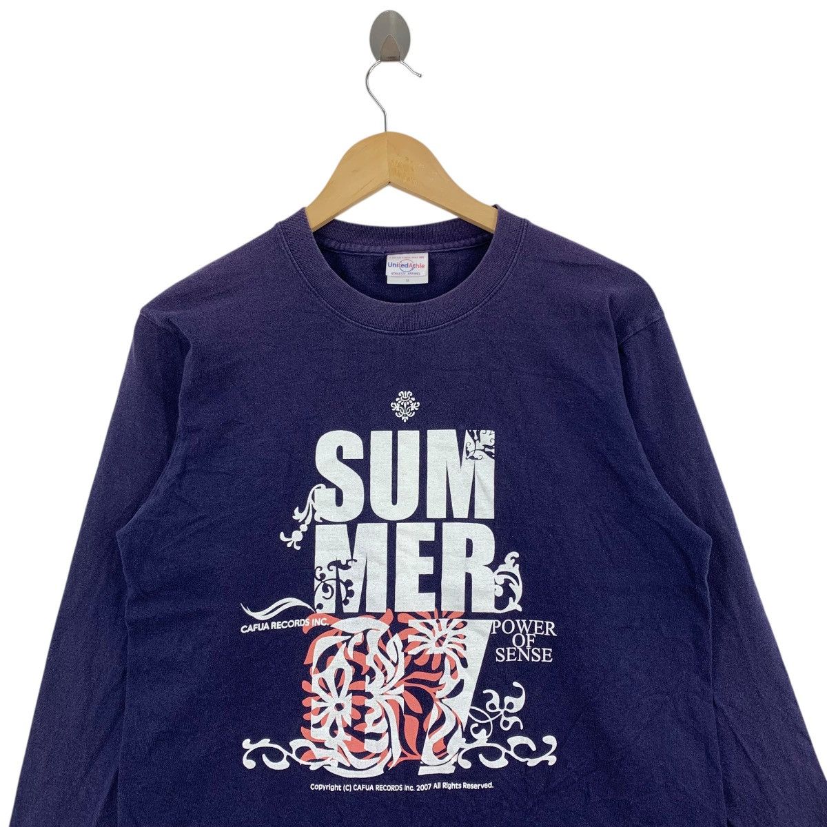 Japanese Brand CAFUA RECORDS Summer Power Of Sense Japan Band Tshirt Size US M / EU 48-50 / 2 - 2 Thumbnail