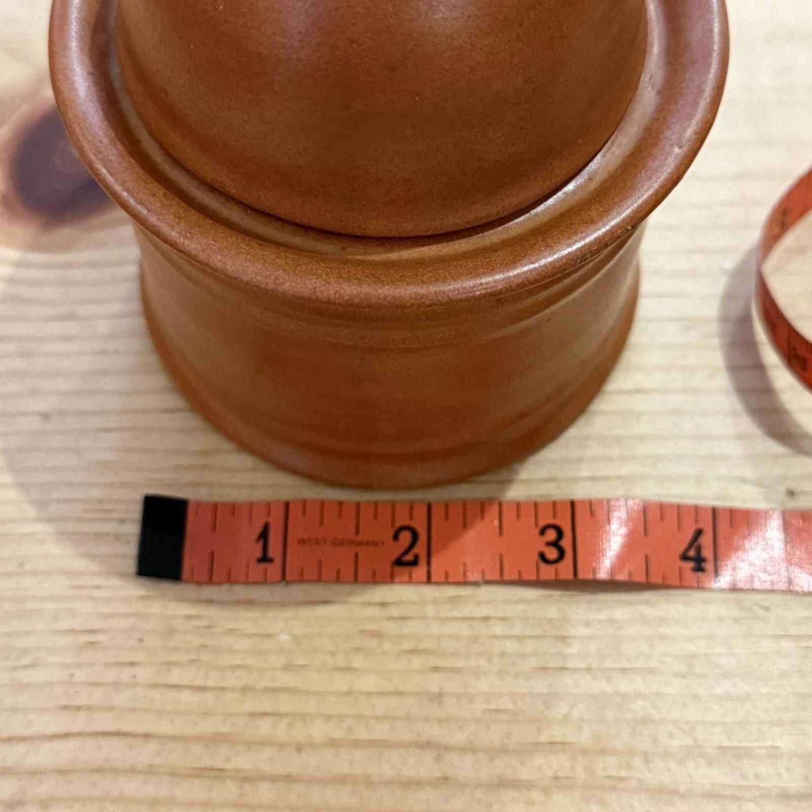 Other Terracotta Color Lidded Crock Jar Pot Size ONE SIZE - 6 Thumbnail