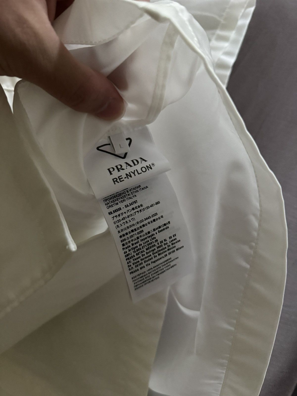 Prada PRADA Nylon Large Oversized Button up Size US L / EU 52-54 / 3 - 6 Thumbnail