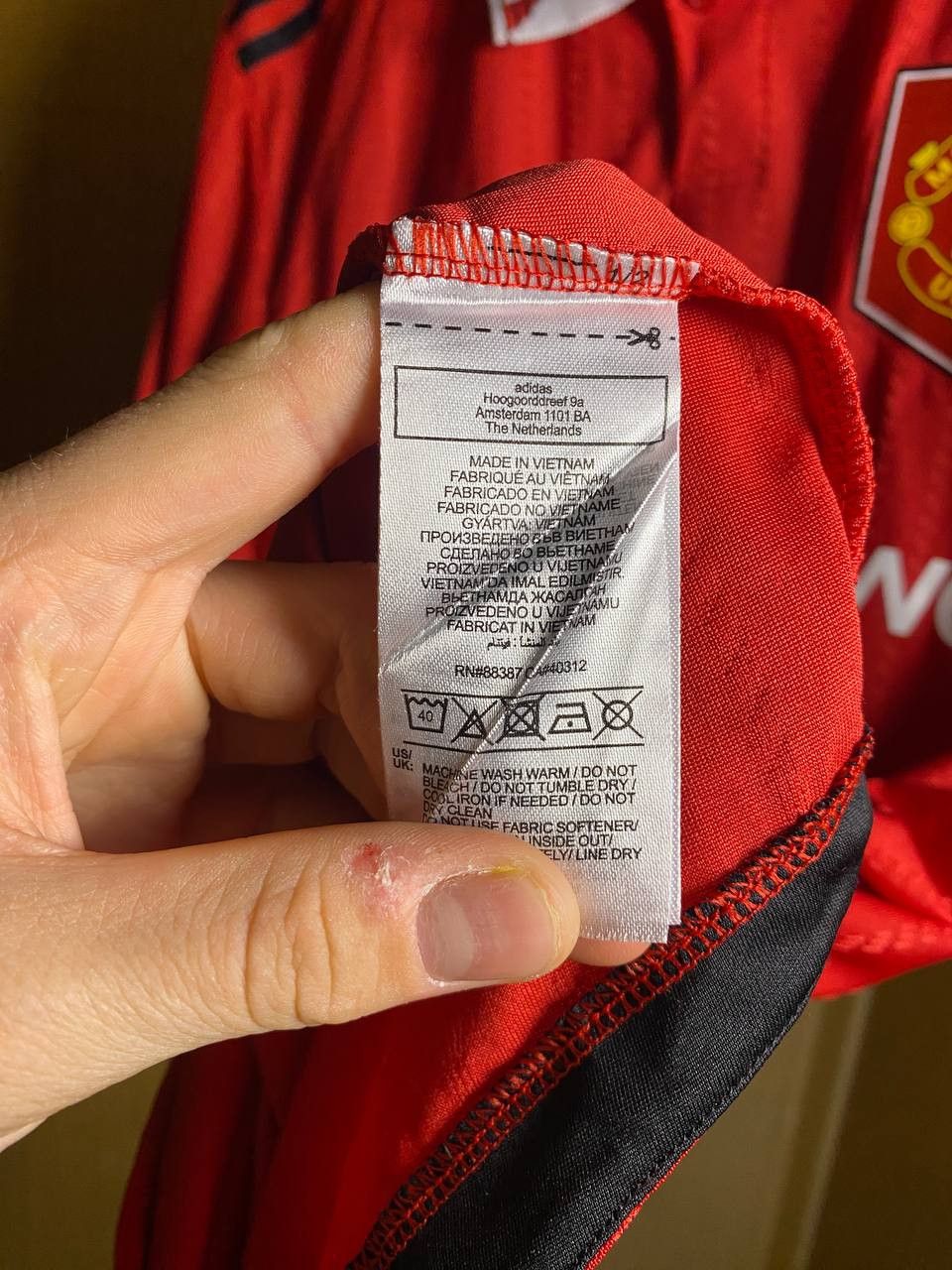 Adidas ⚽️ Manchester United Home Jersey 22/23 — Adidas Authentic ⚽️ Size US XL / EU 56 / 4 - 7 Thumbnail