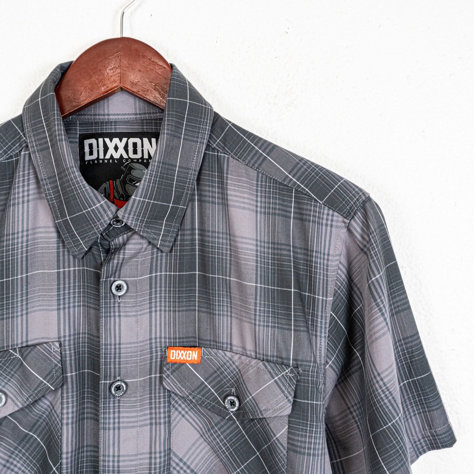 Dixxon Dixxon Flannel Company Alloy Bamboo Shirt Gray Plaid Size US S / EU 44-46 / 1 - 3 Thumbnail